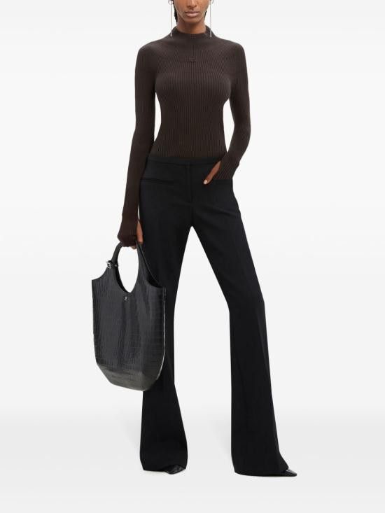 Courreges COURREGES Women Bodysuit Tops 324MBD102 FI00491093 Brown Size XS / US 0-2 / IT 36-38 - 4 Thumbnail