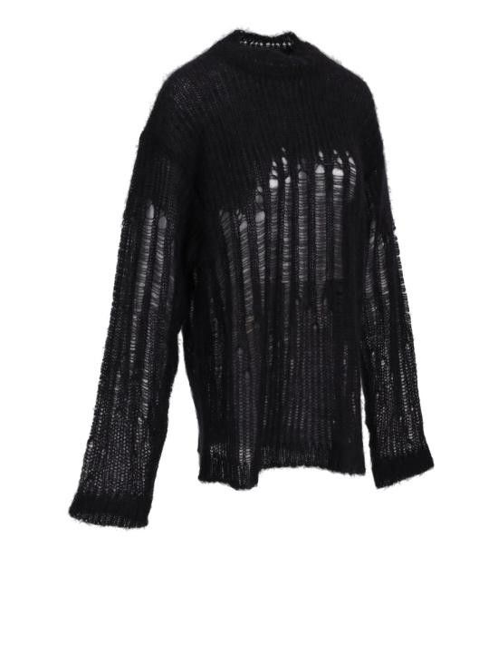 Ann Demeulemeester ANN DEMEULEMEESTER Women Sweater B0012286KN044 099 BLACK Size XS / US 0-2 / IT 36-38 - 3 Thumbnail