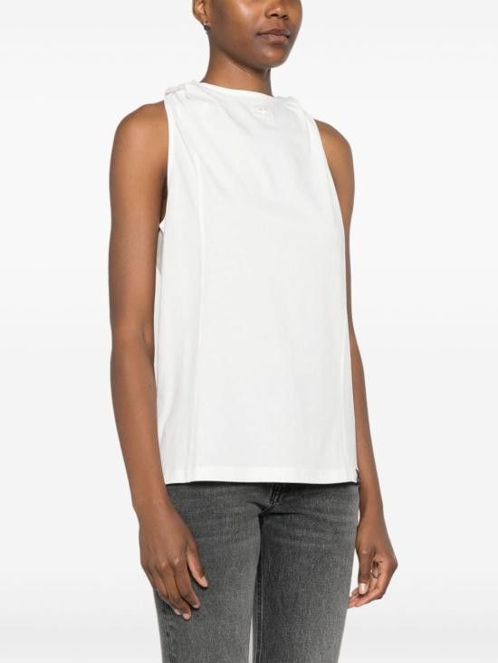 Courreges COURREGES Women Tops 424JDE091JS0175 0001 White Size M / US 6-8 / IT 42-44 - 2 Thumbnail