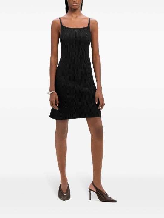 Courreges COURREGES Women Mid Skirts 324MRO441FI0001 9999 Black Size M / US 6-8 / IT 42-44 - 2 Thumbnail