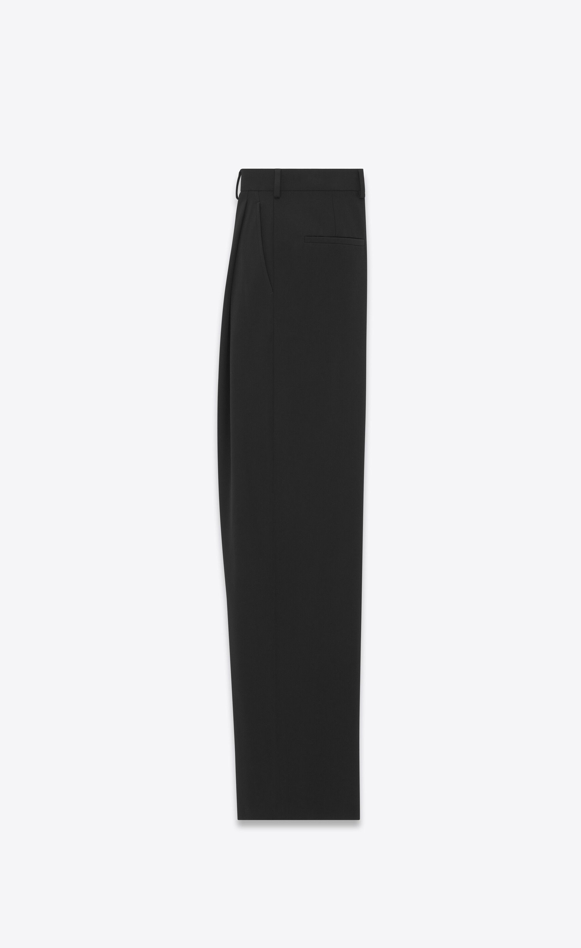 Saint Laurent Paris wide-leg pants in wool gabardine Size US 26 / EU 42 - 2 Thumbnail