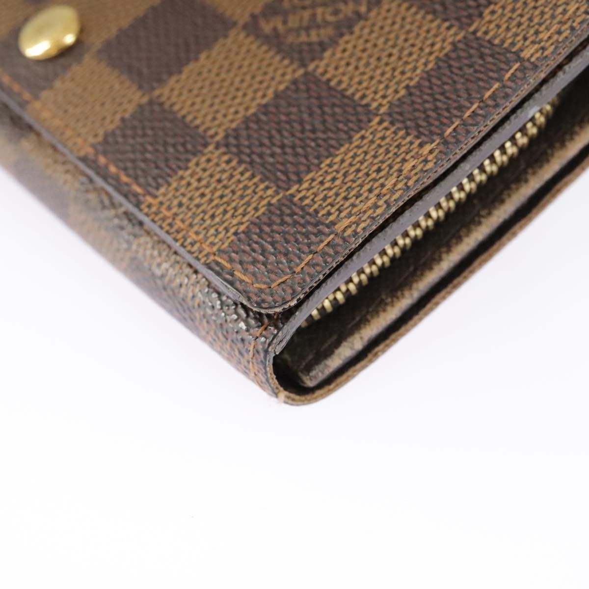 Louis Vuitton Porte-Monnaie Brown Canvas Wallet (Pre-Owned) Size ONE SIZE - 8 Thumbnail