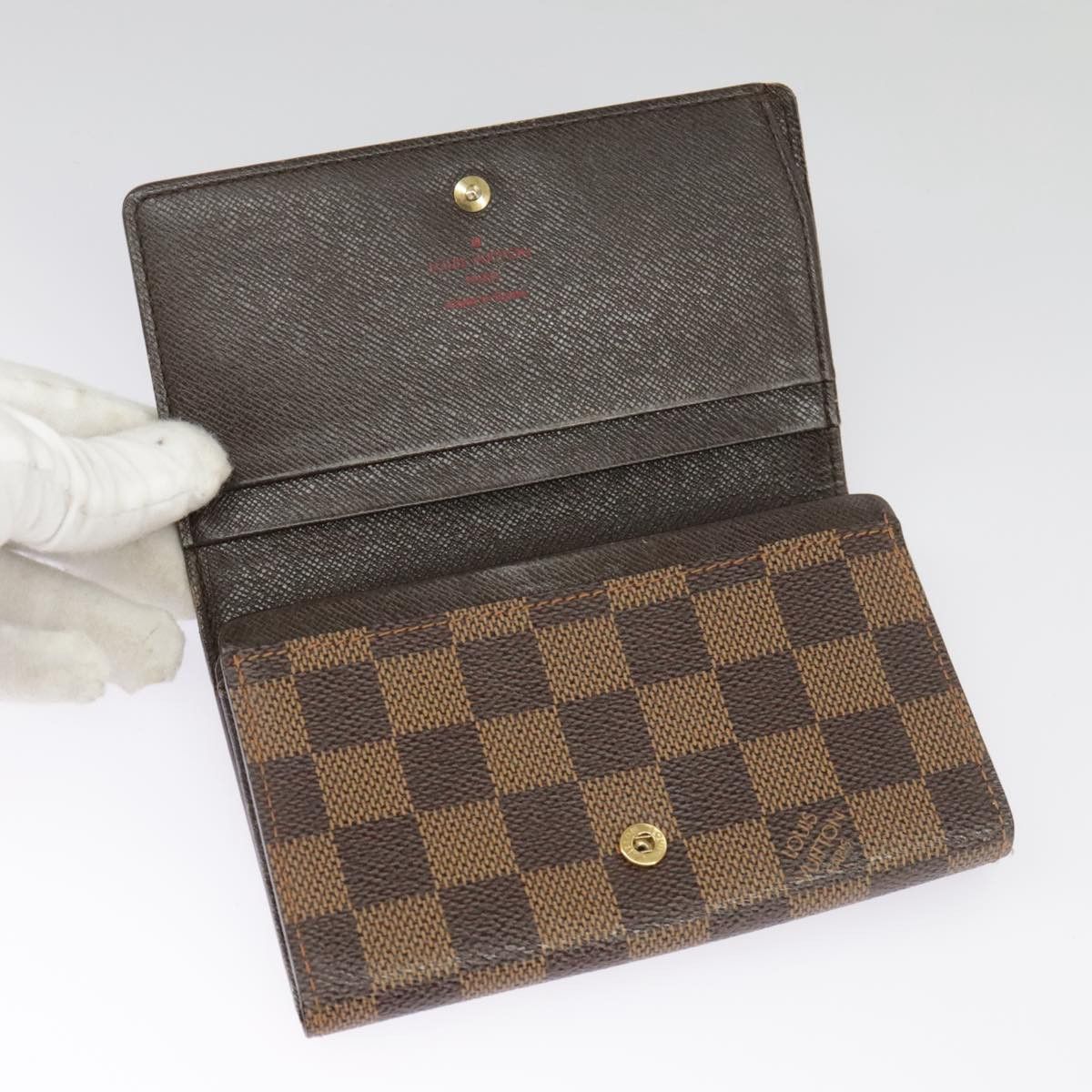 Louis Vuitton Porte-Monnaie Brown Canvas Wallet (Pre-Owned) Size ONE SIZE - 12 Thumbnail