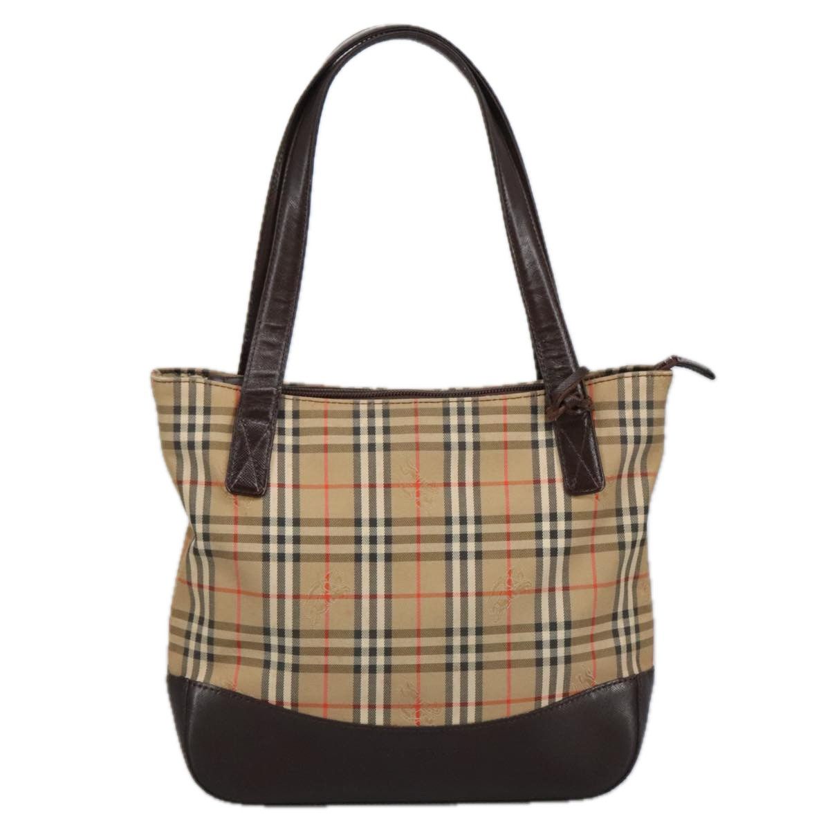 Burberry Nova Check Beige Canvas Tote Bag (Pre-Owned) Size ONE SIZE - 2 Thumbnail