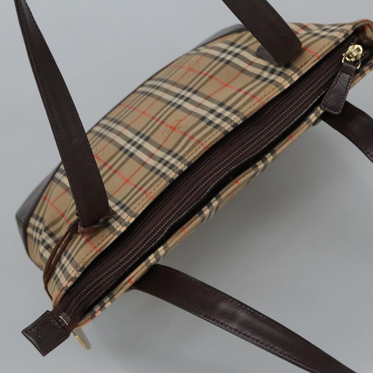 Burberry Nova Check Beige Canvas Tote Bag (Pre-Owned) Size ONE SIZE - 17 Thumbnail