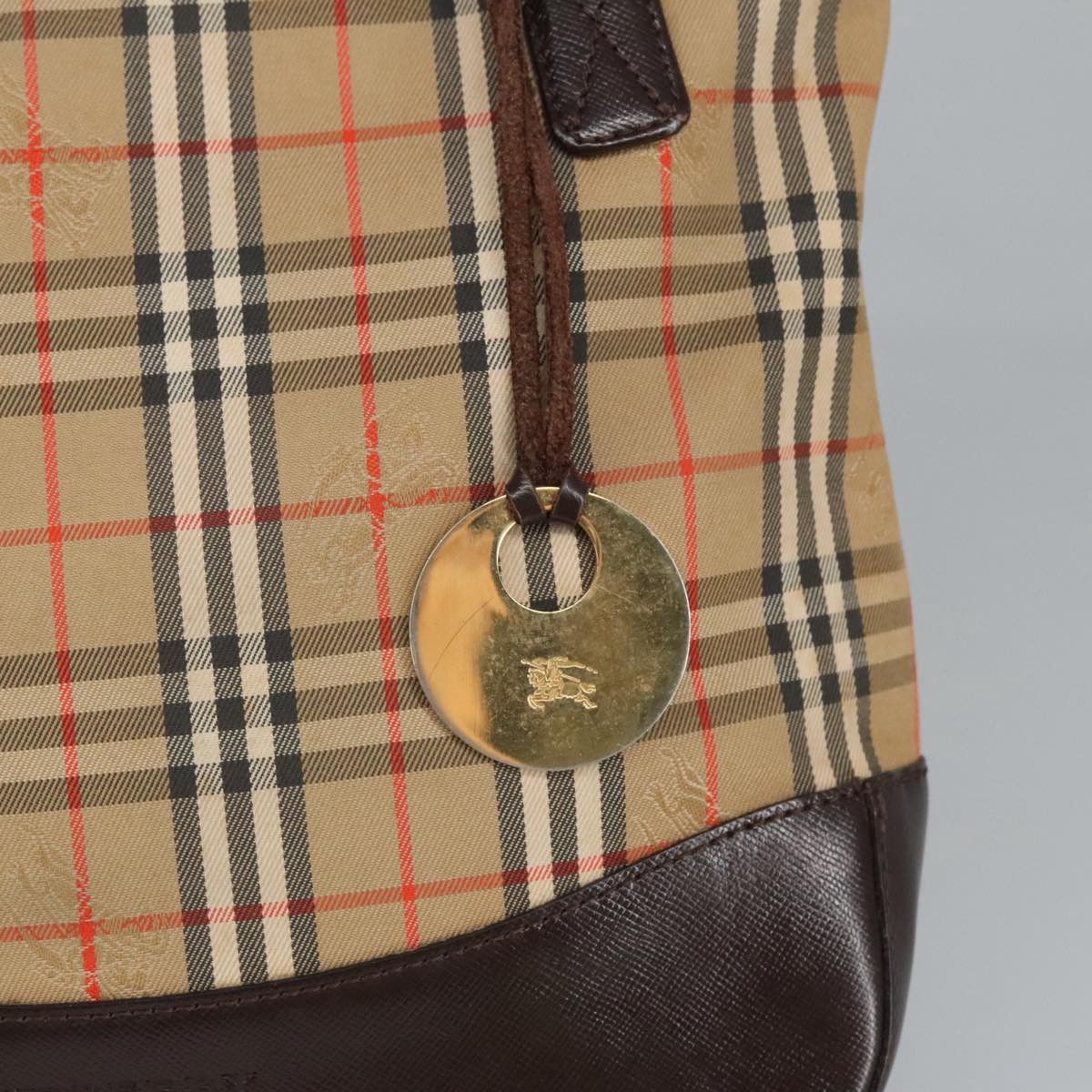 Burberry Nova Check Beige Canvas Tote Bag (Pre-Owned) Size ONE SIZE - 11 Thumbnail