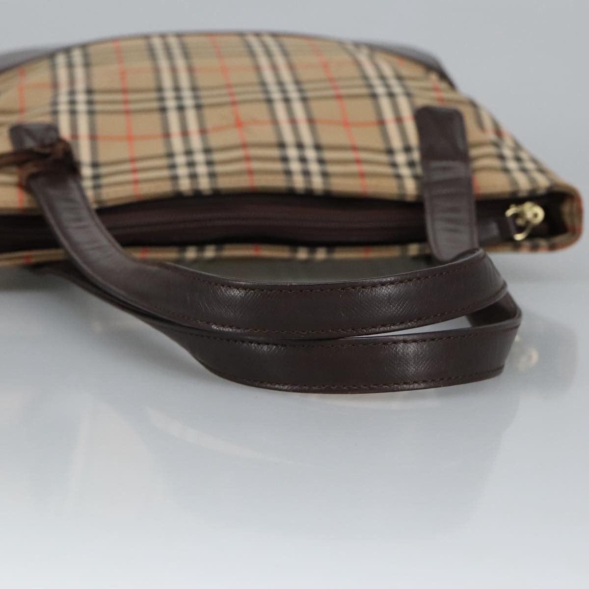 Burberry Nova Check Beige Canvas Tote Bag (Pre-Owned) Size ONE SIZE - 5 Thumbnail