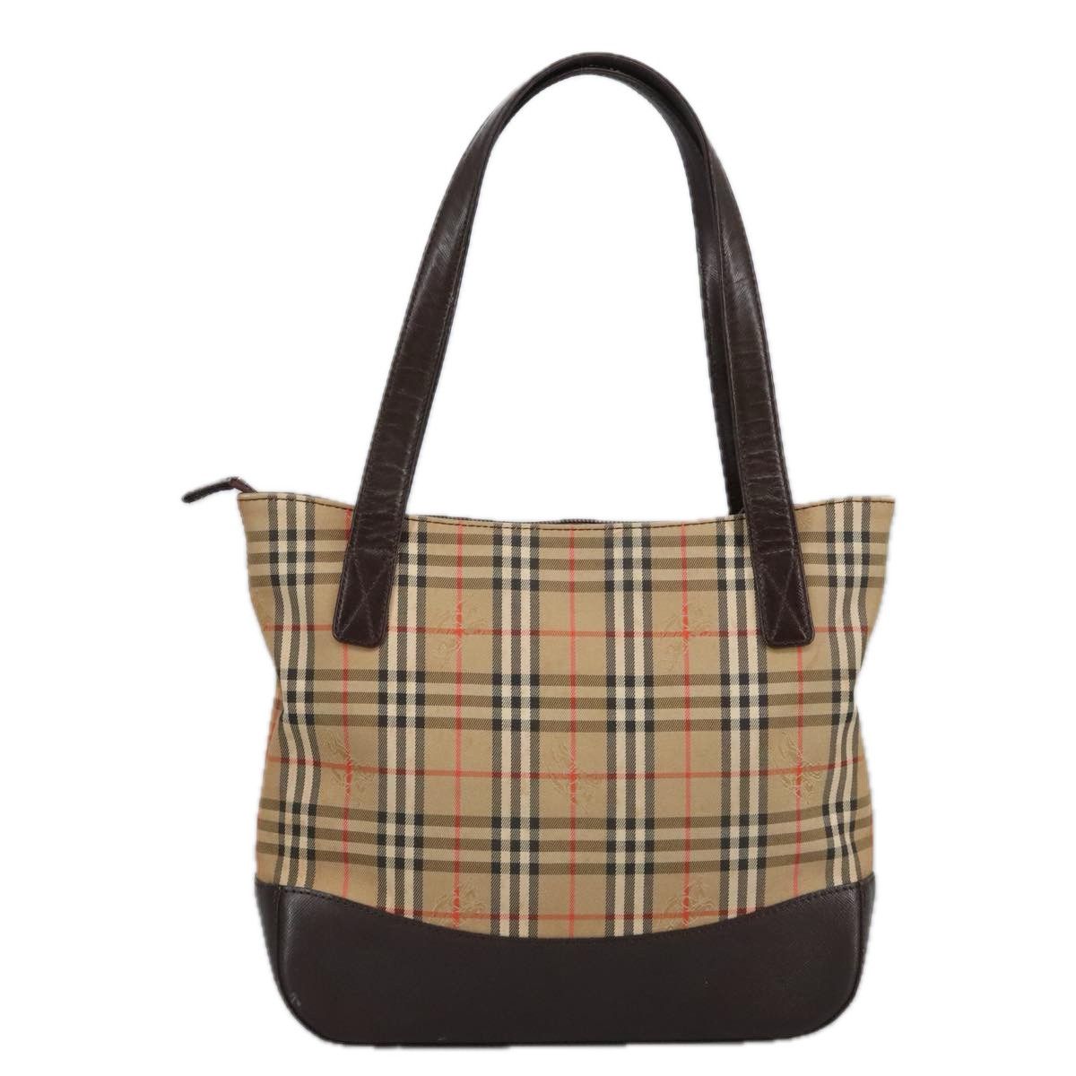 Burberry Nova Check Beige Canvas Tote Bag (Pre-Owned) Size ONE SIZE - 16 Thumbnail