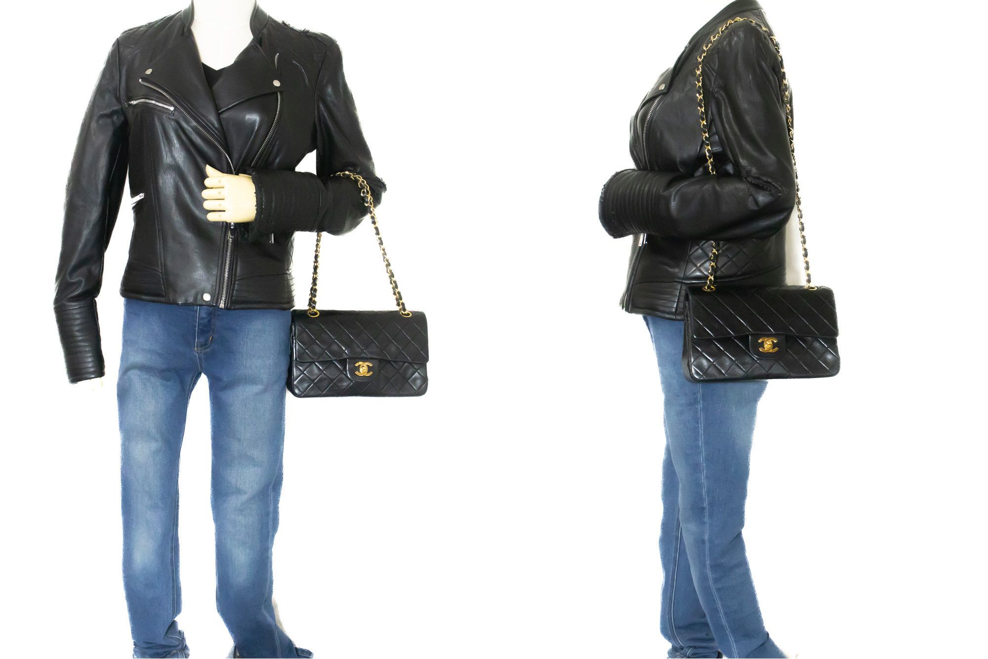 Chanel Black Leather Shoulder Bag (Pre-Owned) Size ONE SIZE - 10 Thumbnail