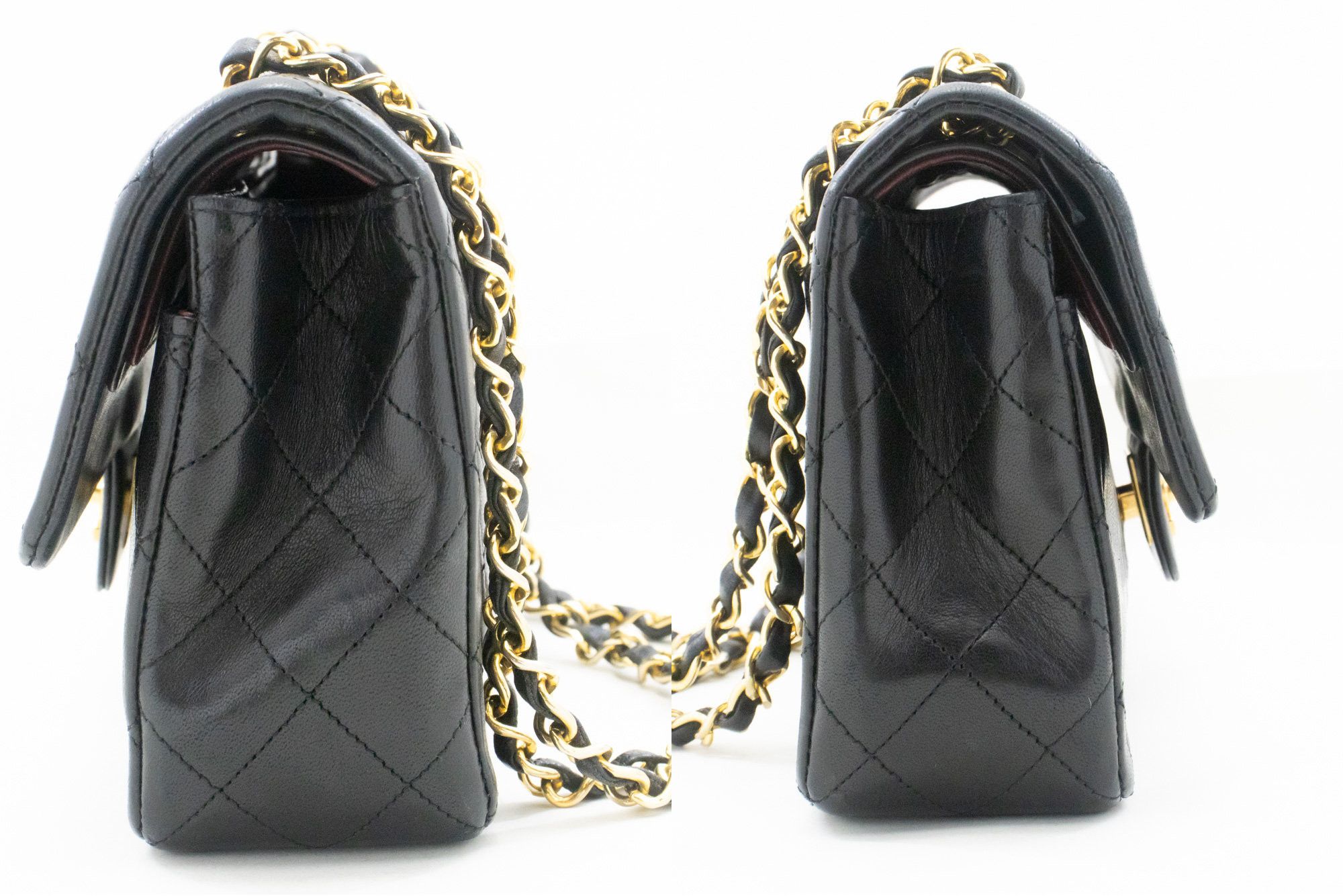 Chanel Black Leather Shoulder Bag (Pre-Owned) Size ONE SIZE - 3 Thumbnail