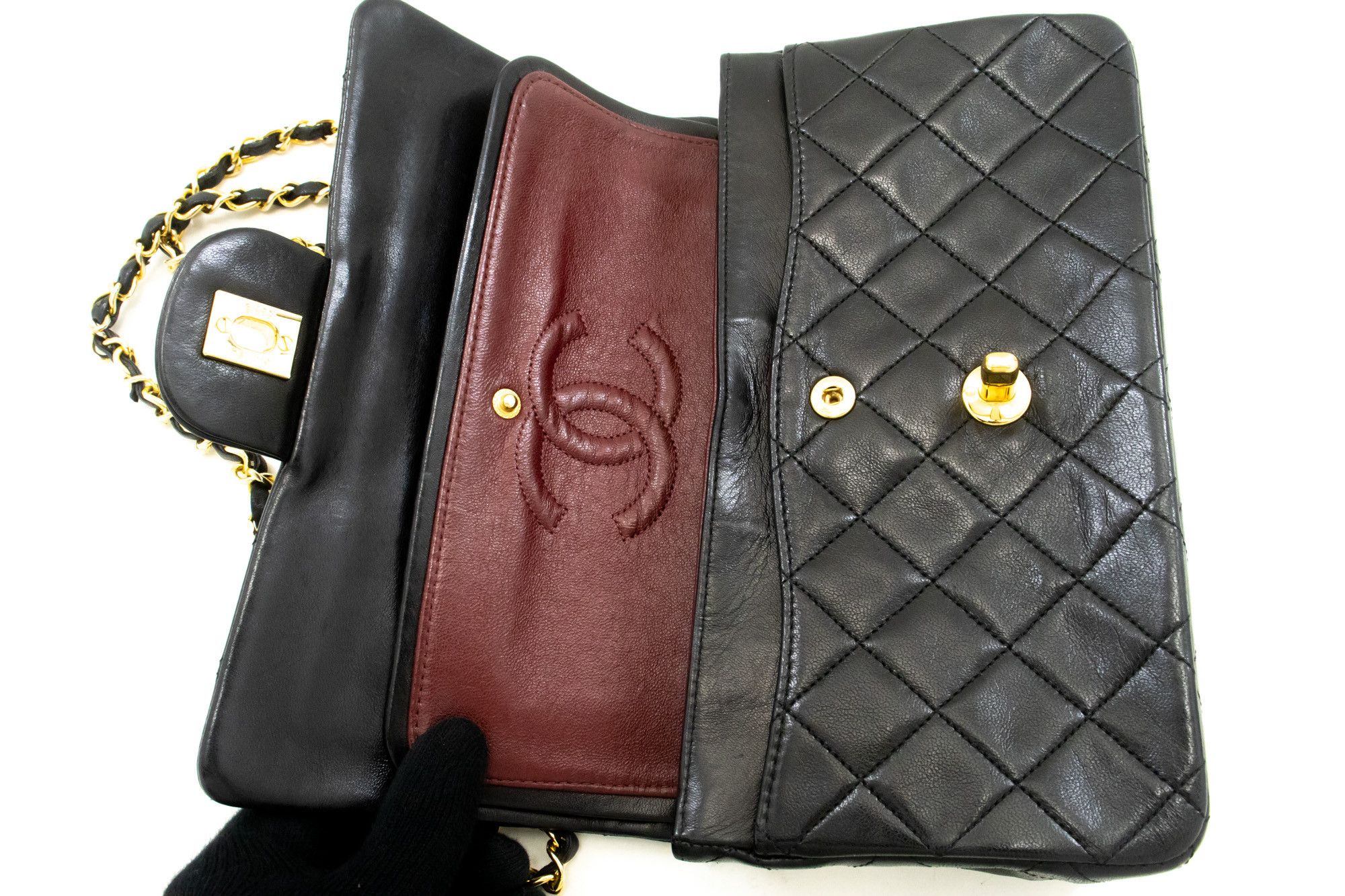 Chanel Black Leather Shoulder Bag (Pre-Owned) Size ONE SIZE - 12 Thumbnail