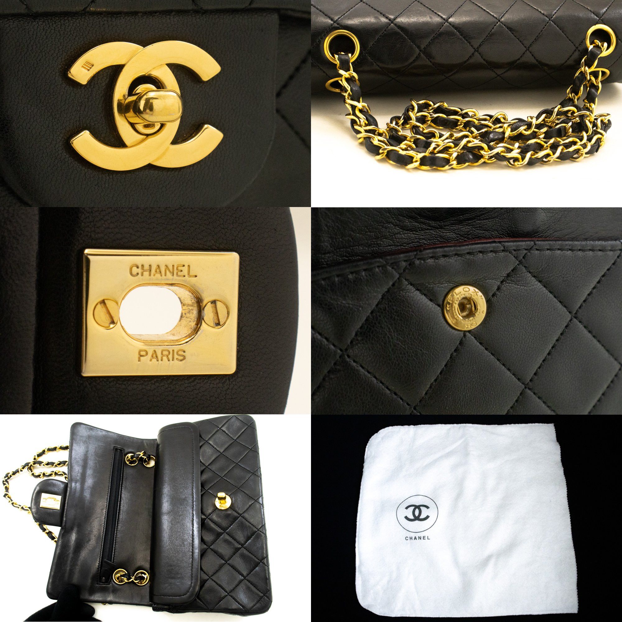 Chanel Black Leather Shoulder Bag (Pre-Owned) Size ONE SIZE - 6 Thumbnail