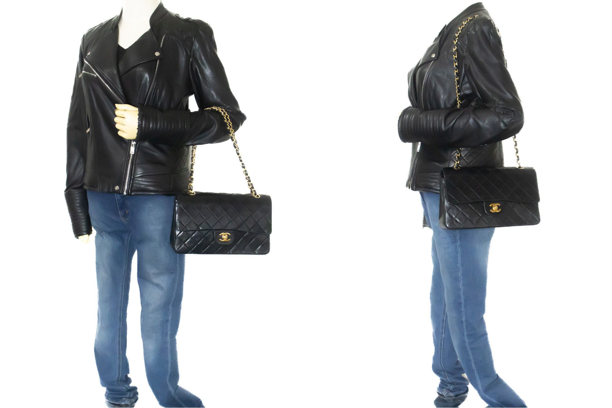 Chanel Black Leather Shoulder Bag (Pre-Owned) Size ONE SIZE - 10 Thumbnail