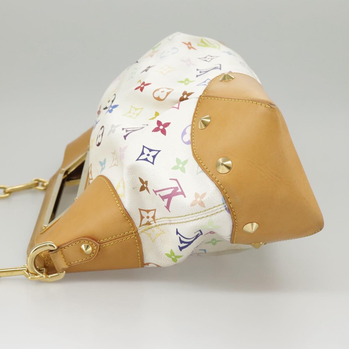Louis Vuitton Judy White Canvas Shoulder Bag (Pre-Owned) Size ONE SIZE - 3 Thumbnail