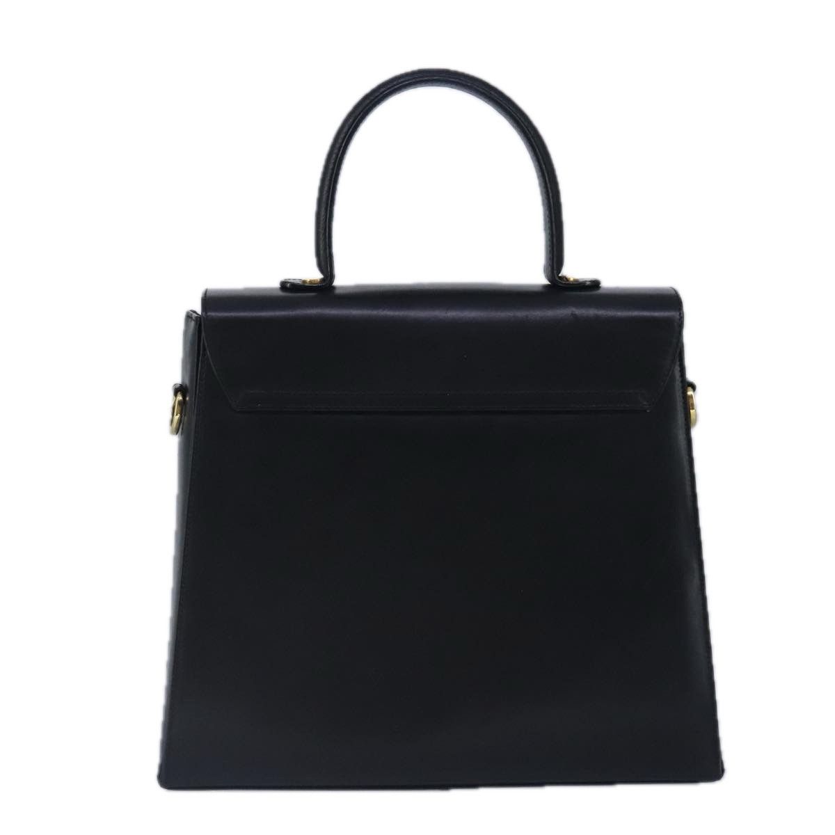 Salvatore Ferragamo Gancini Black Leather Handbag (Pre-Owned) Size ONE SIZE - 2 Thumbnail
