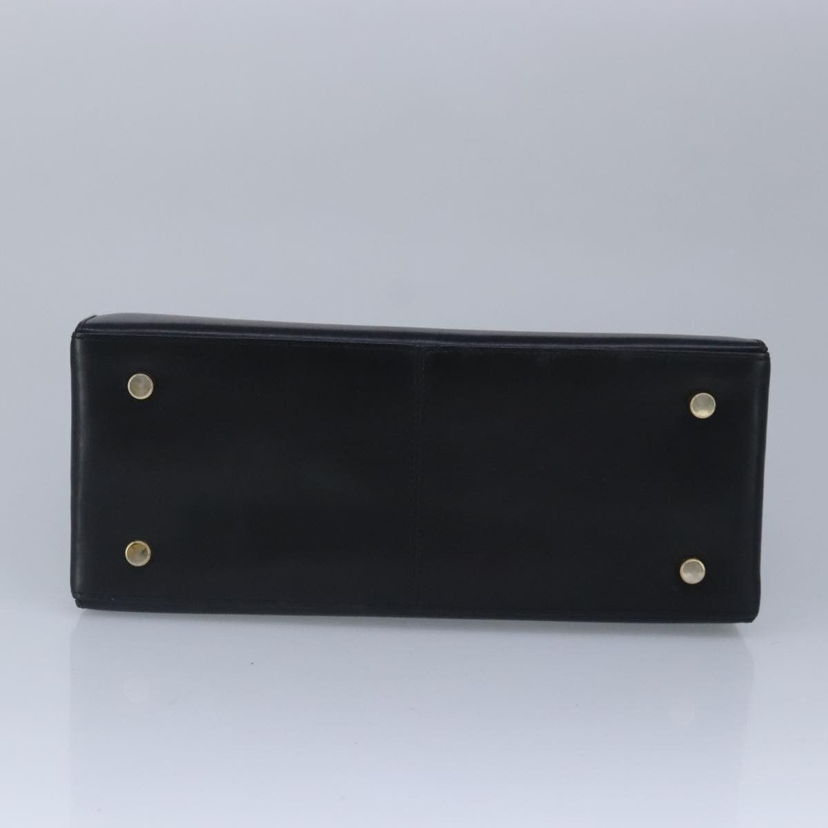 Salvatore Ferragamo Gancini Black Leather Handbag (Pre-Owned) Size ONE SIZE - 18 Thumbnail