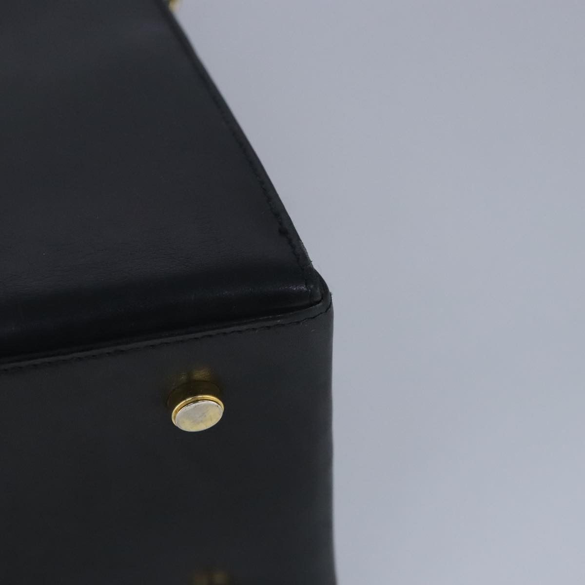 Salvatore Ferragamo Gancini Black Leather Handbag (Pre-Owned) Size ONE SIZE - 10 Thumbnail