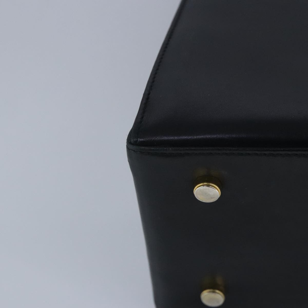 Salvatore Ferragamo Gancini Black Leather Handbag (Pre-Owned) Size ONE SIZE - 8 Thumbnail