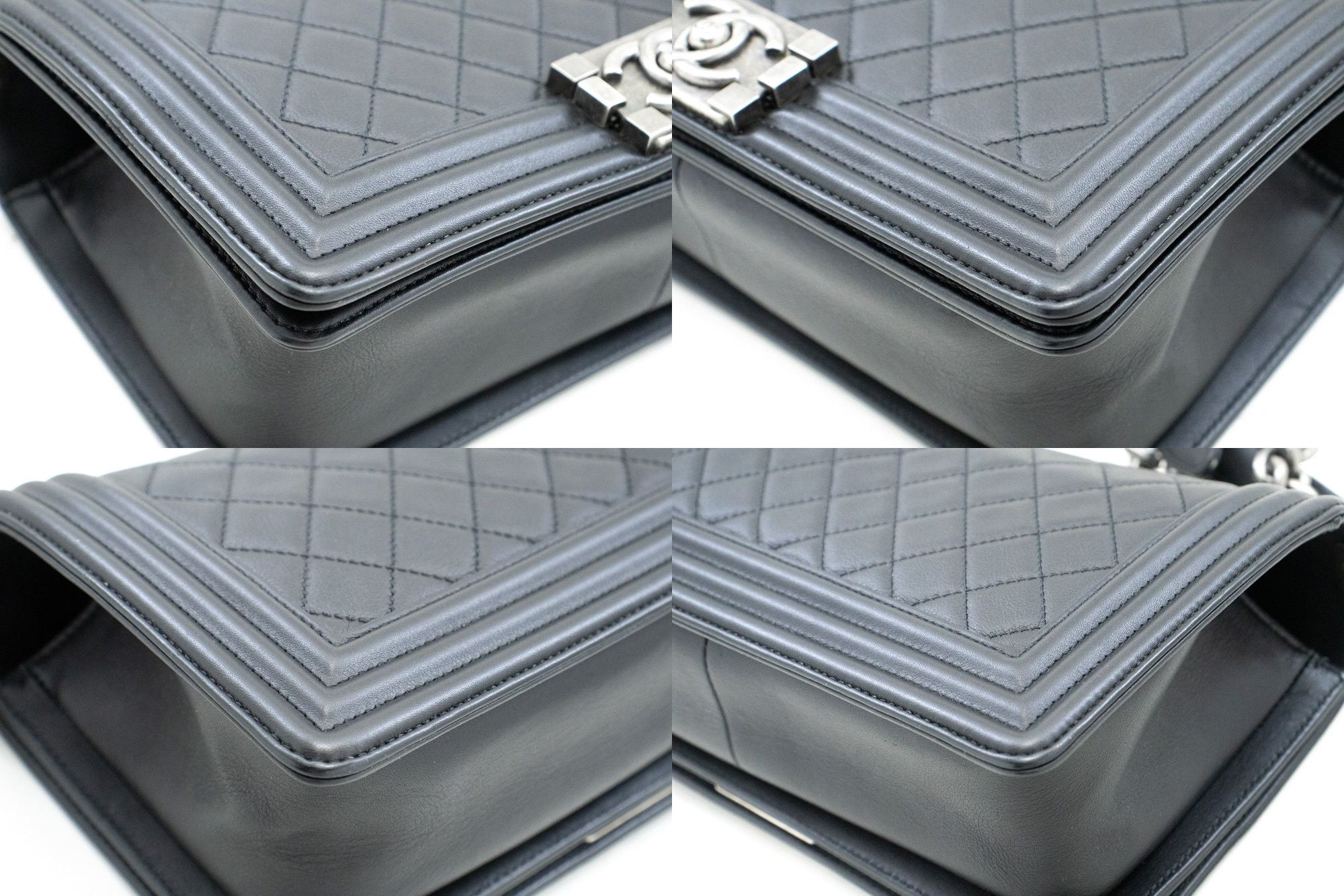 Chanel Boy Black Leather Shoulder Bag (Pre-Owned) Size ONE SIZE - 5 Thumbnail