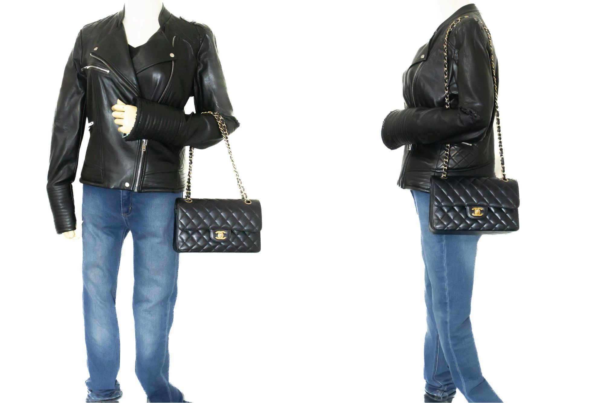 Chanel Black Leather Shoulder Bag (Pre-Owned) Size ONE SIZE - 10 Thumbnail