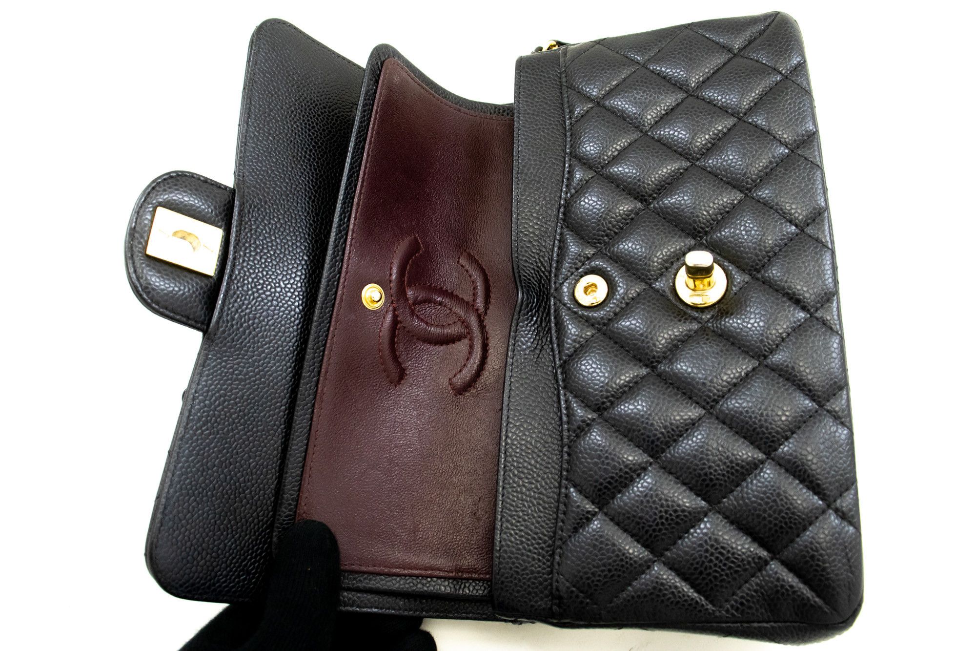 Chanel Black Leather Shoulder Bag (Pre-Owned) Size ONE SIZE - 11 Thumbnail