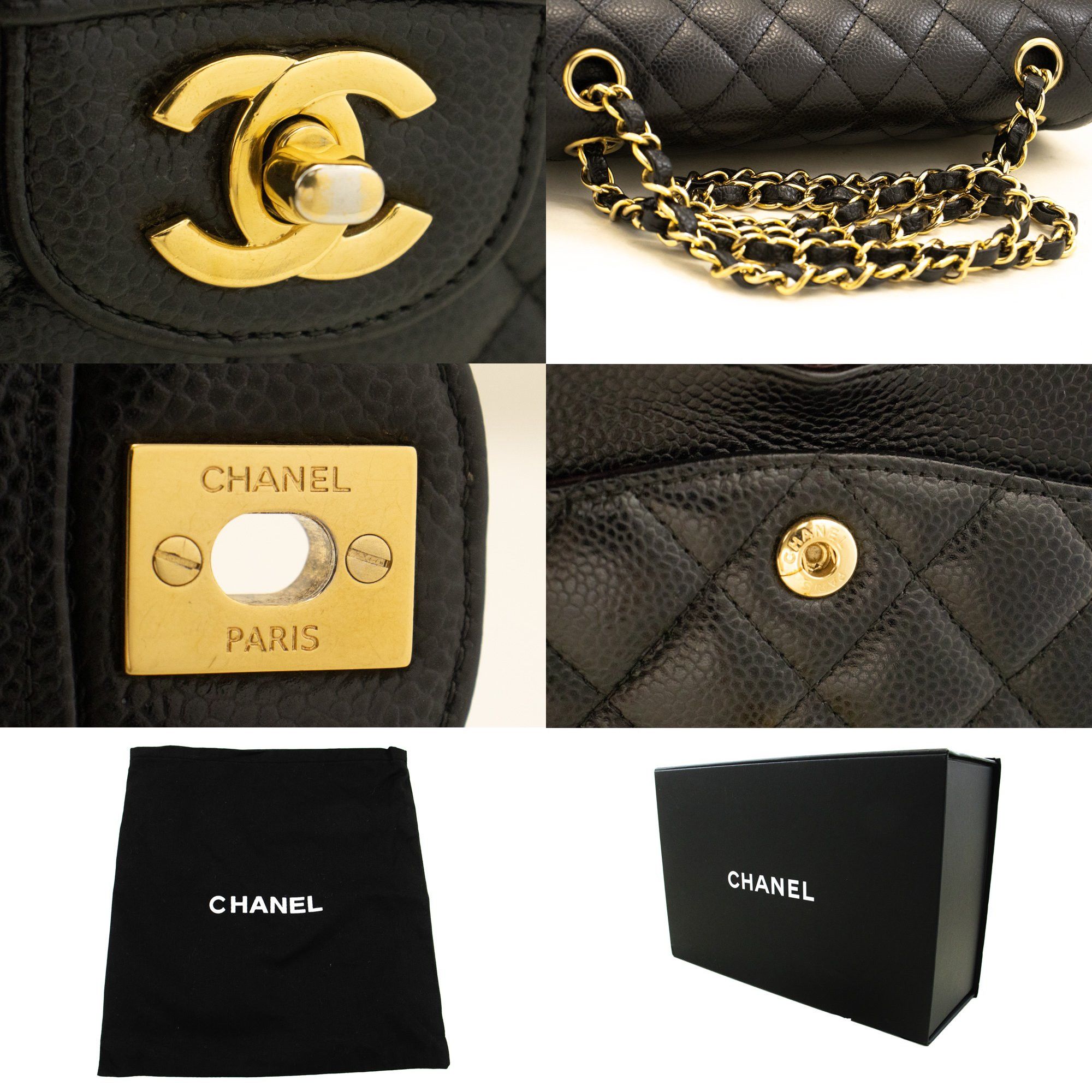 Chanel Black Leather Shoulder Bag (Pre-Owned) Size ONE SIZE - 9 Thumbnail