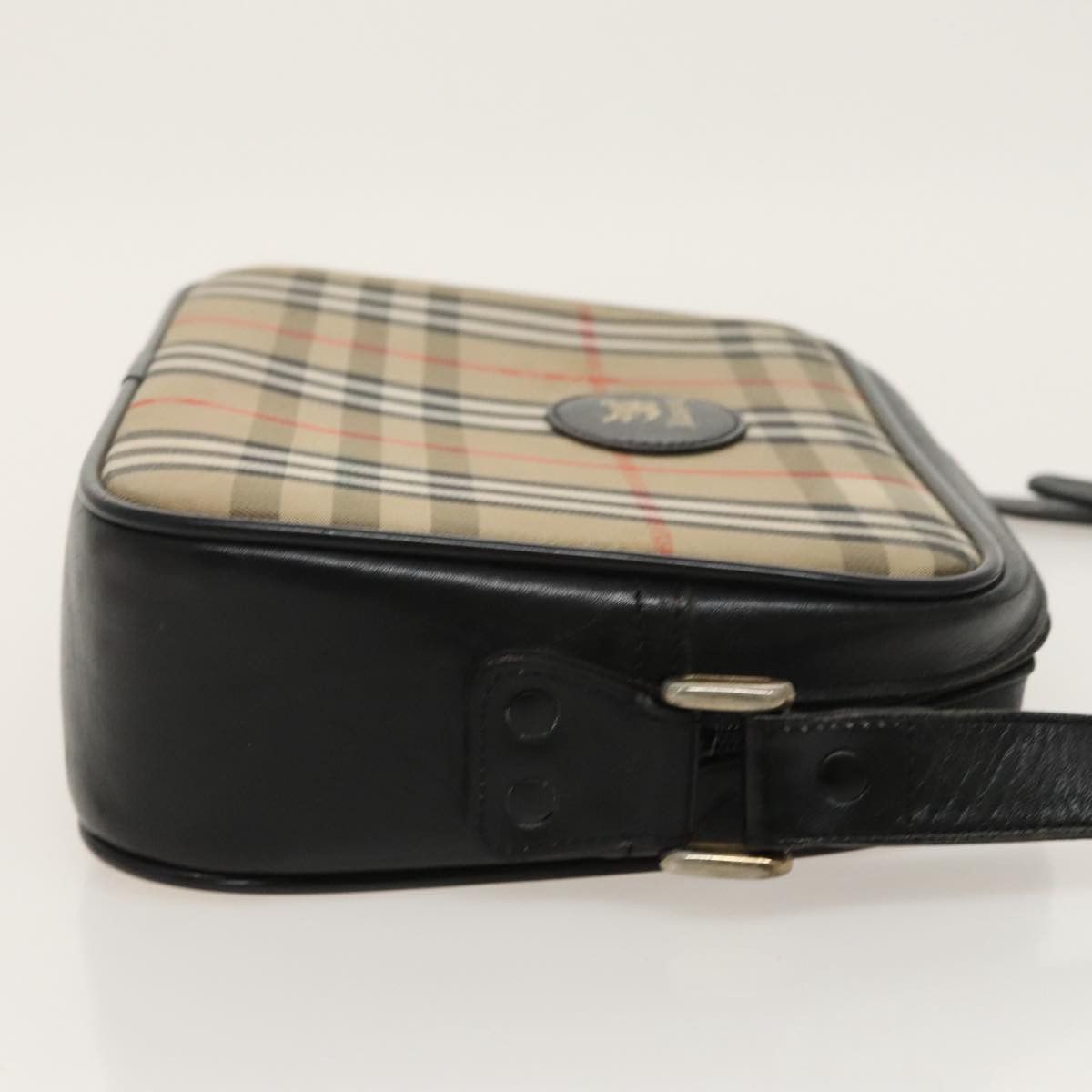 Burberry Nova Check Beige Canvas Shoulder Bag (Pre-Owned) Size ONE SIZE - 3 Thumbnail