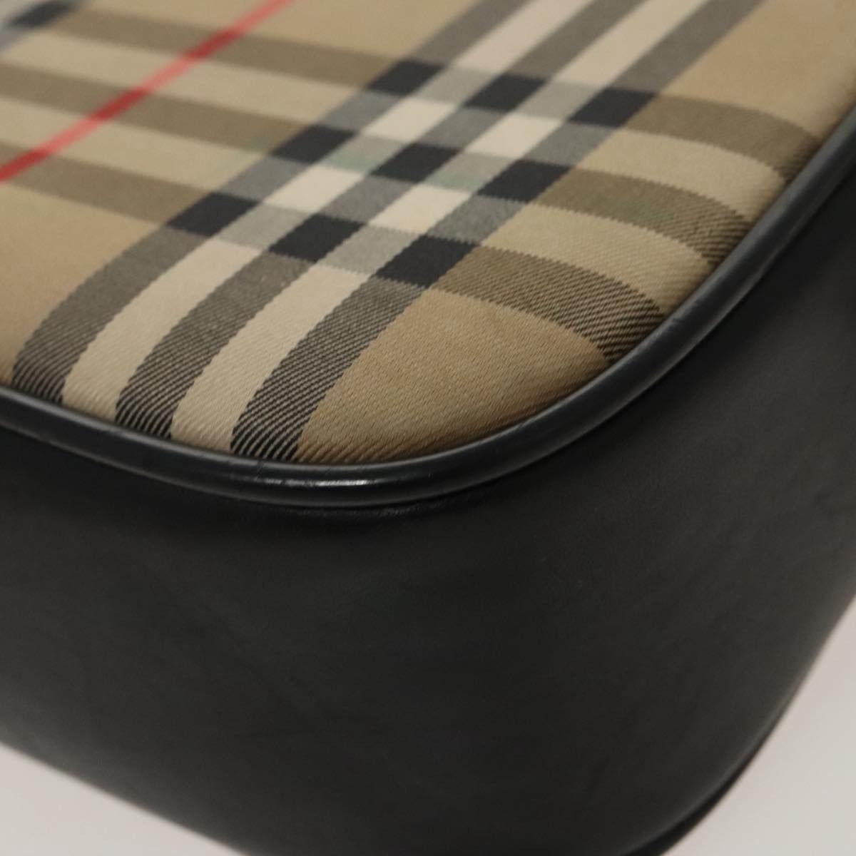 Burberry Nova Check Beige Canvas Shoulder Bag (Pre-Owned) Size ONE SIZE - 8 Thumbnail