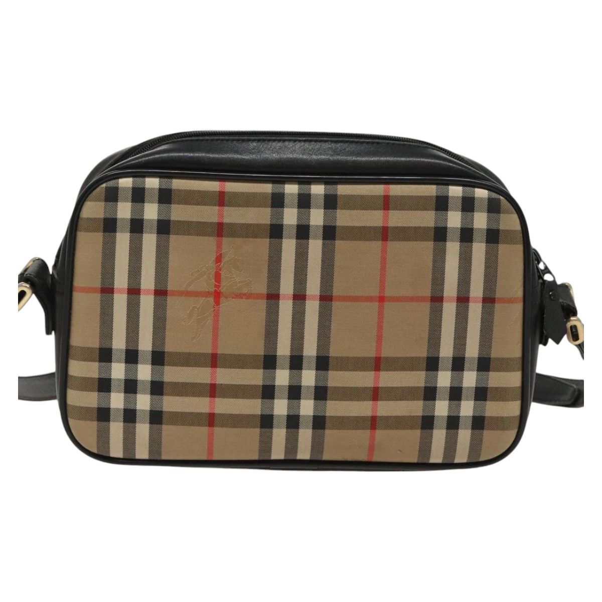 Burberry Nova Check Beige Canvas Shoulder Bag (Pre-Owned) Size ONE SIZE - 2 Thumbnail