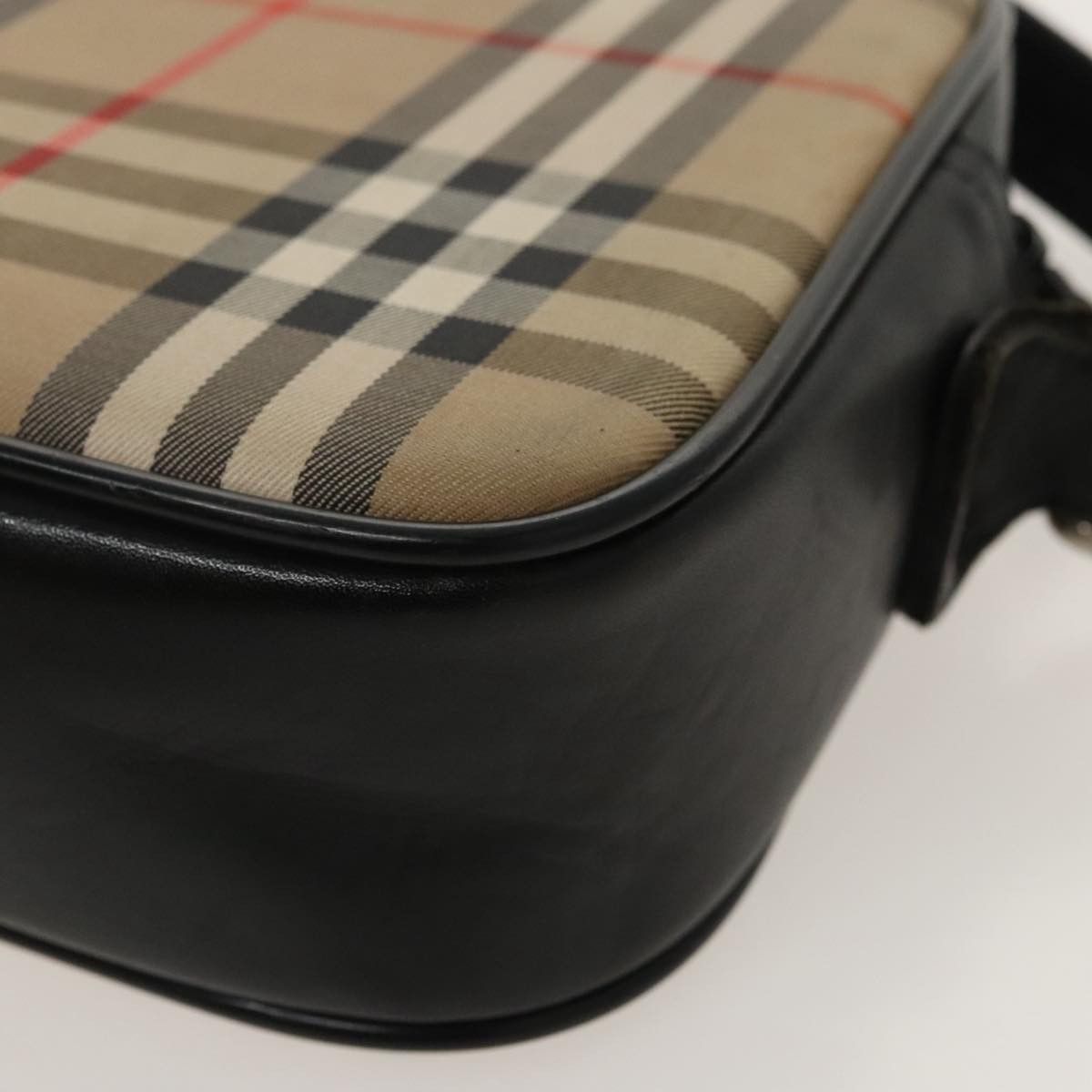 Burberry Nova Check Beige Canvas Shoulder Bag (Pre-Owned) Size ONE SIZE - 7 Thumbnail