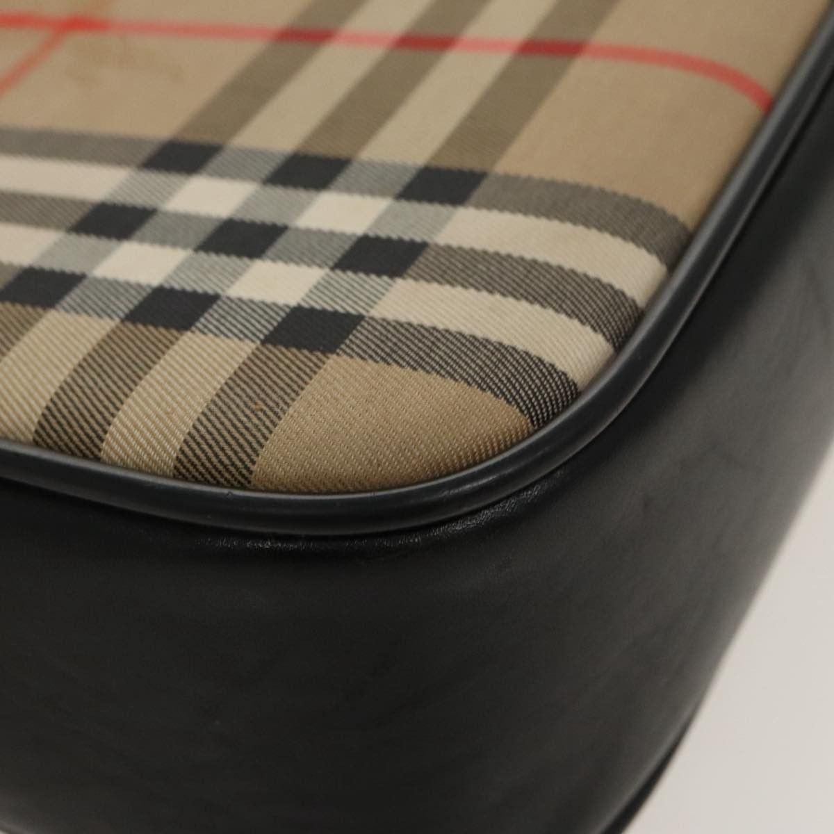 Burberry Nova Check Beige Canvas Shoulder Bag (Pre-Owned) Size ONE SIZE - 9 Thumbnail