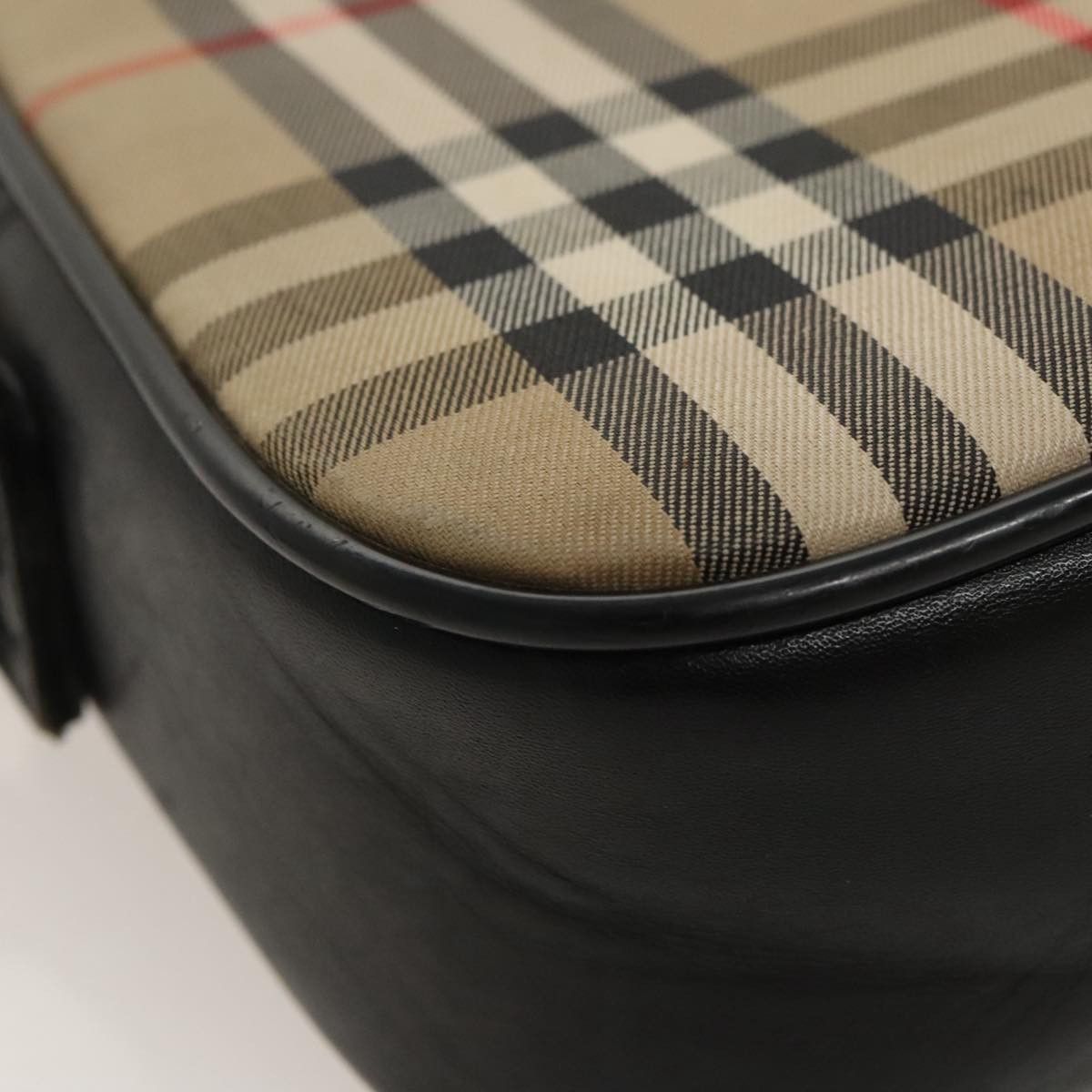 Burberry Nova Check Beige Canvas Shoulder Bag (Pre-Owned) Size ONE SIZE - 6 Thumbnail