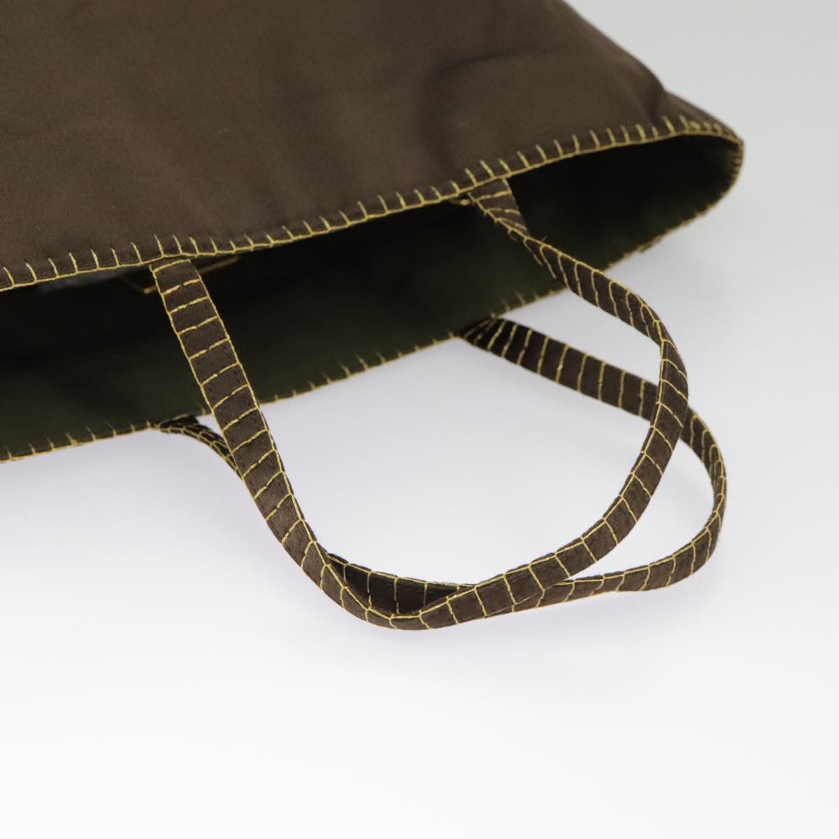 Prada Brown Silk Handbag (Pre-Owned) Size ONE SIZE - 5 Thumbnail