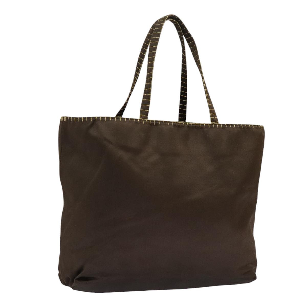 Prada Brown Silk Handbag (Pre-Owned) Size ONE SIZE - 16 Thumbnail