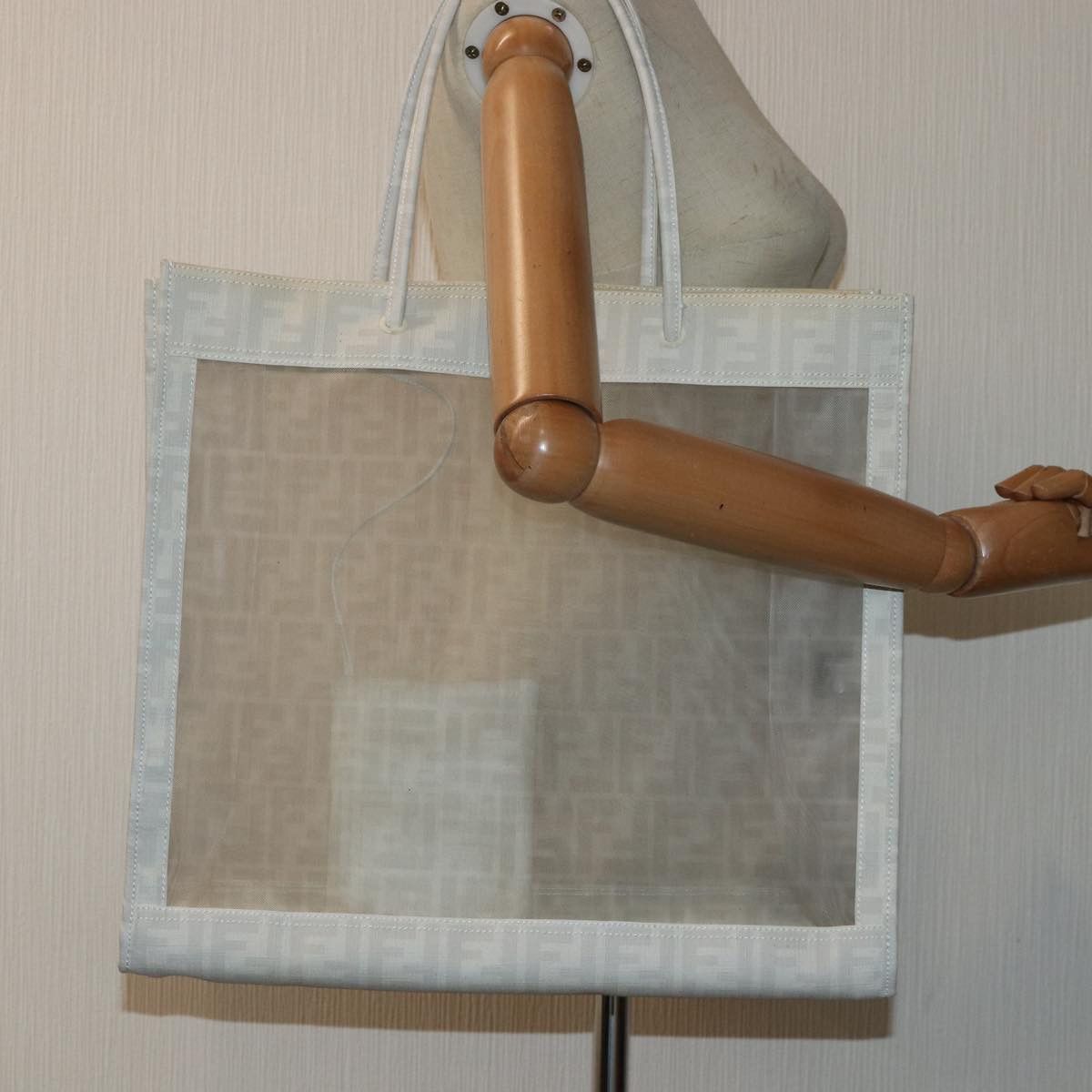 Fendi Zucca Beige Canvas Tote Bag (Pre-Owned) Size ONE SIZE - 10 Thumbnail