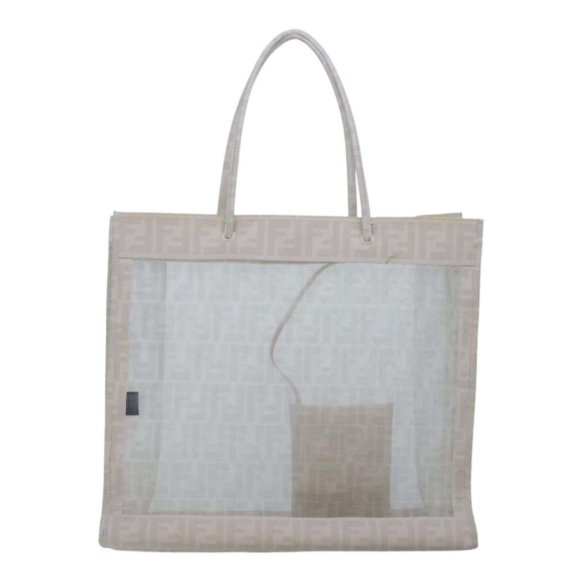Fendi Zucca Beige Canvas Tote Bag (Pre-Owned) Size ONE SIZE - 2 Thumbnail