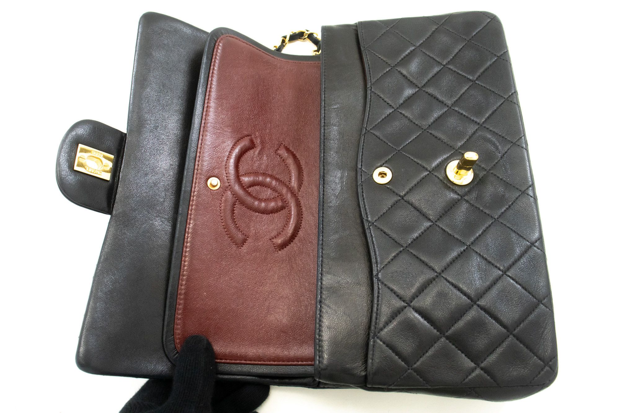 Chanel Black Leather Shoulder Bag (Pre-Owned) Size ONE SIZE - 10 Thumbnail