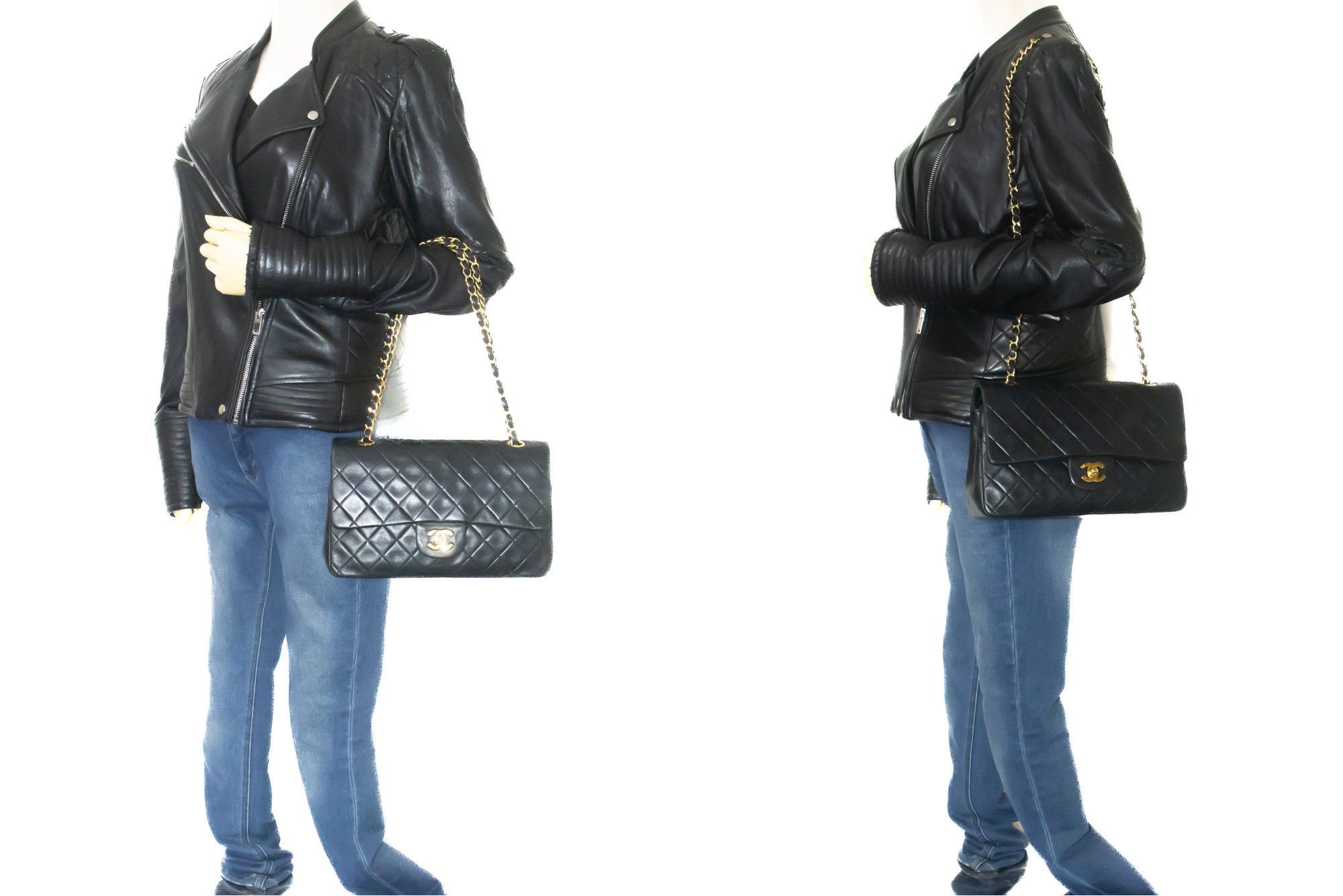 Chanel Black Leather Shoulder Bag (Pre-Owned) Size ONE SIZE - 11 Thumbnail