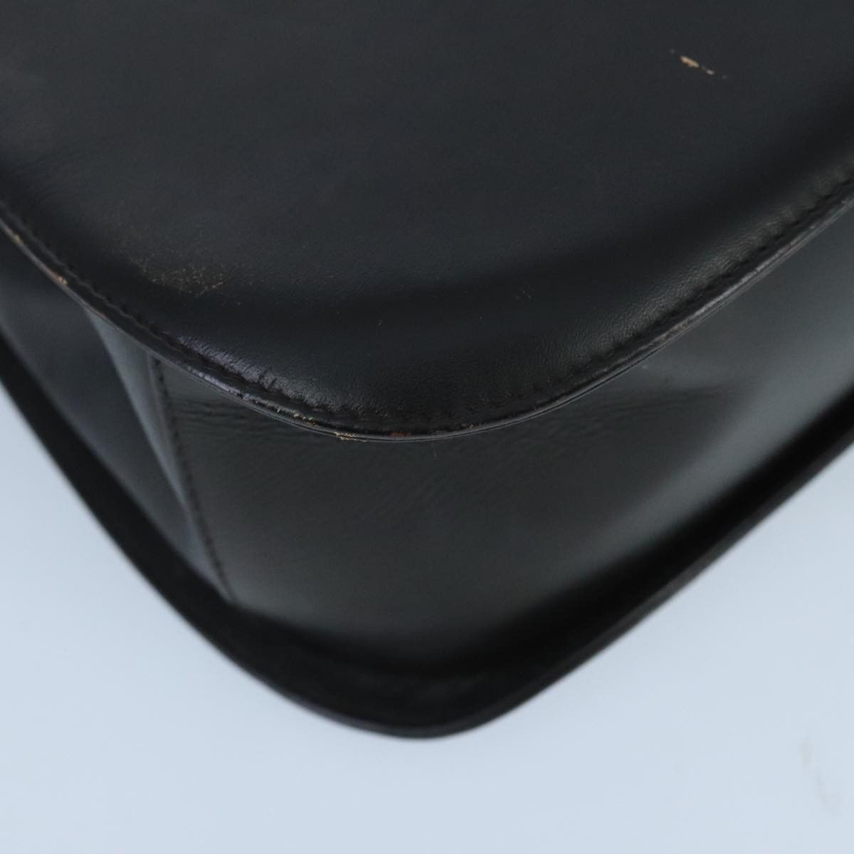 Salvatore Ferragamo Gancini Black Leather Handbag (Pre-Owned) Size ONE SIZE - 9 Thumbnail