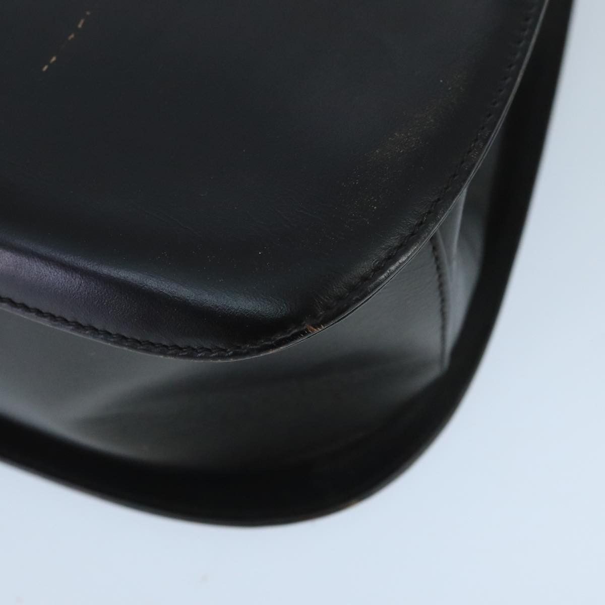 Salvatore Ferragamo Gancini Black Leather Handbag (Pre-Owned) Size ONE SIZE - 11 Thumbnail