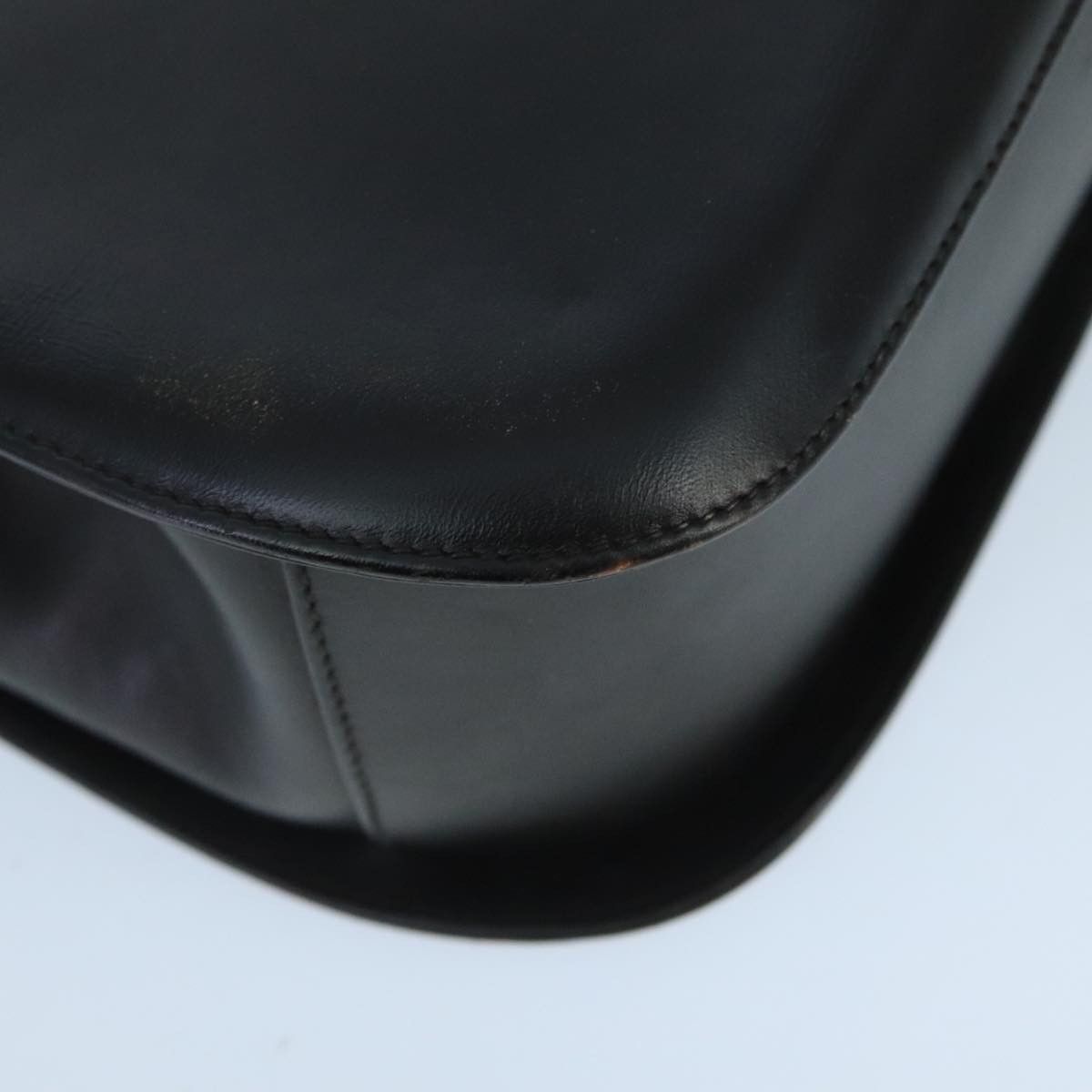 Salvatore Ferragamo Gancini Black Leather Handbag (Pre-Owned) Size ONE SIZE - 8 Thumbnail