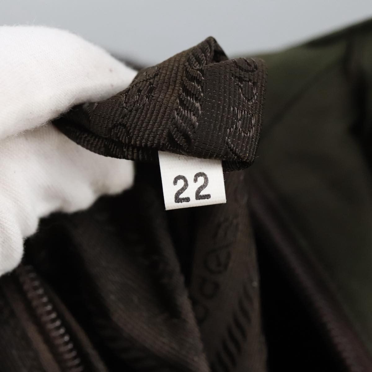 Prada Khaki Synthetic Shoulder Bag (Pre-Owned) Size ONE SIZE - 19 Thumbnail