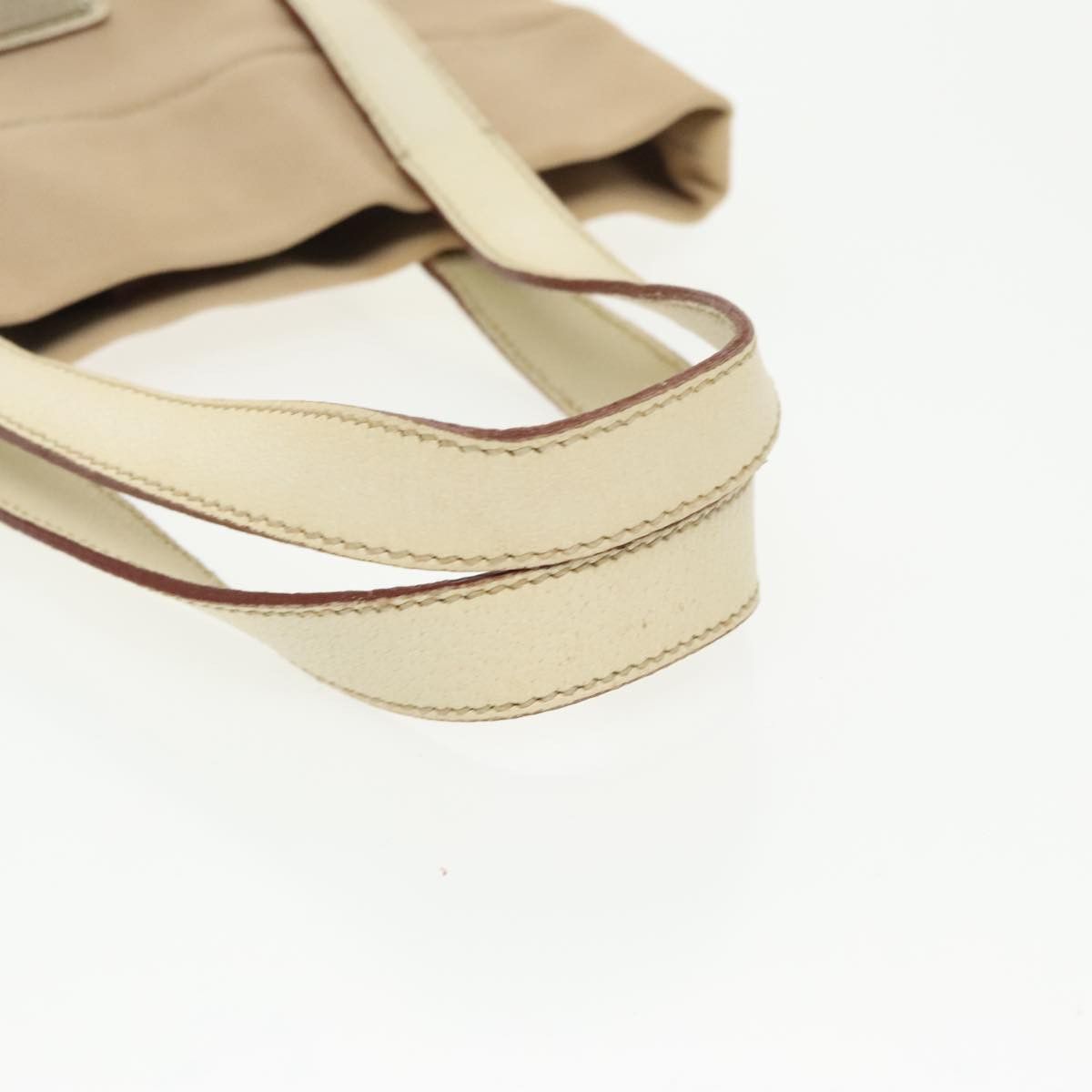 Prada Beige Canvas Tote Bag (Pre-Owned) Size ONE SIZE - 4 Thumbnail