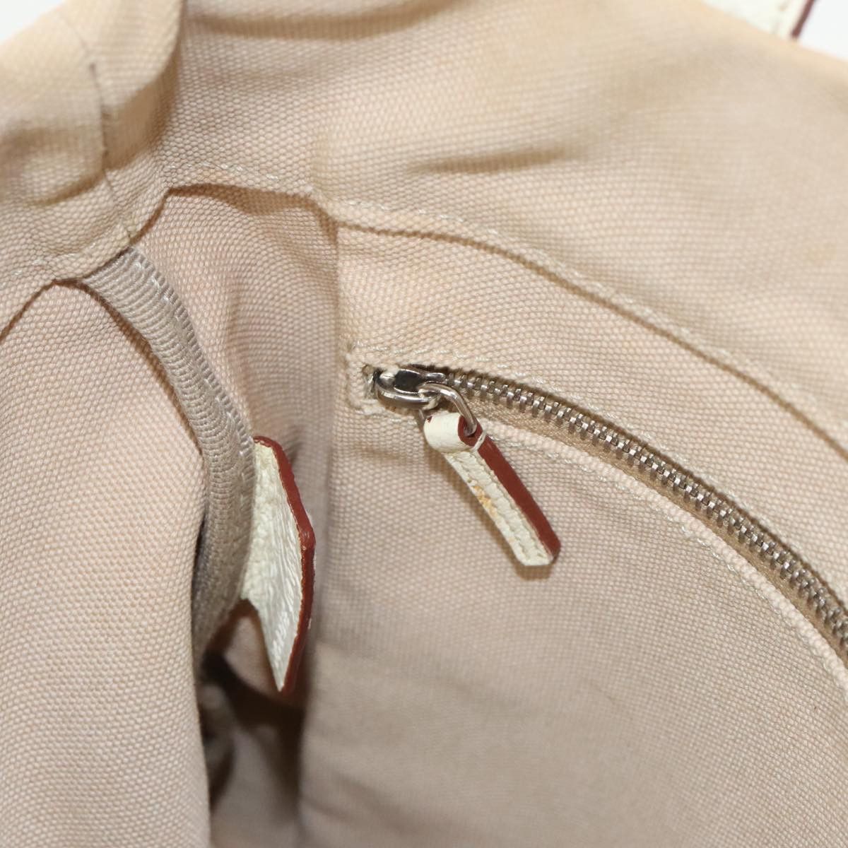 Prada Beige Canvas Tote Bag (Pre-Owned) Size ONE SIZE - 7 Thumbnail