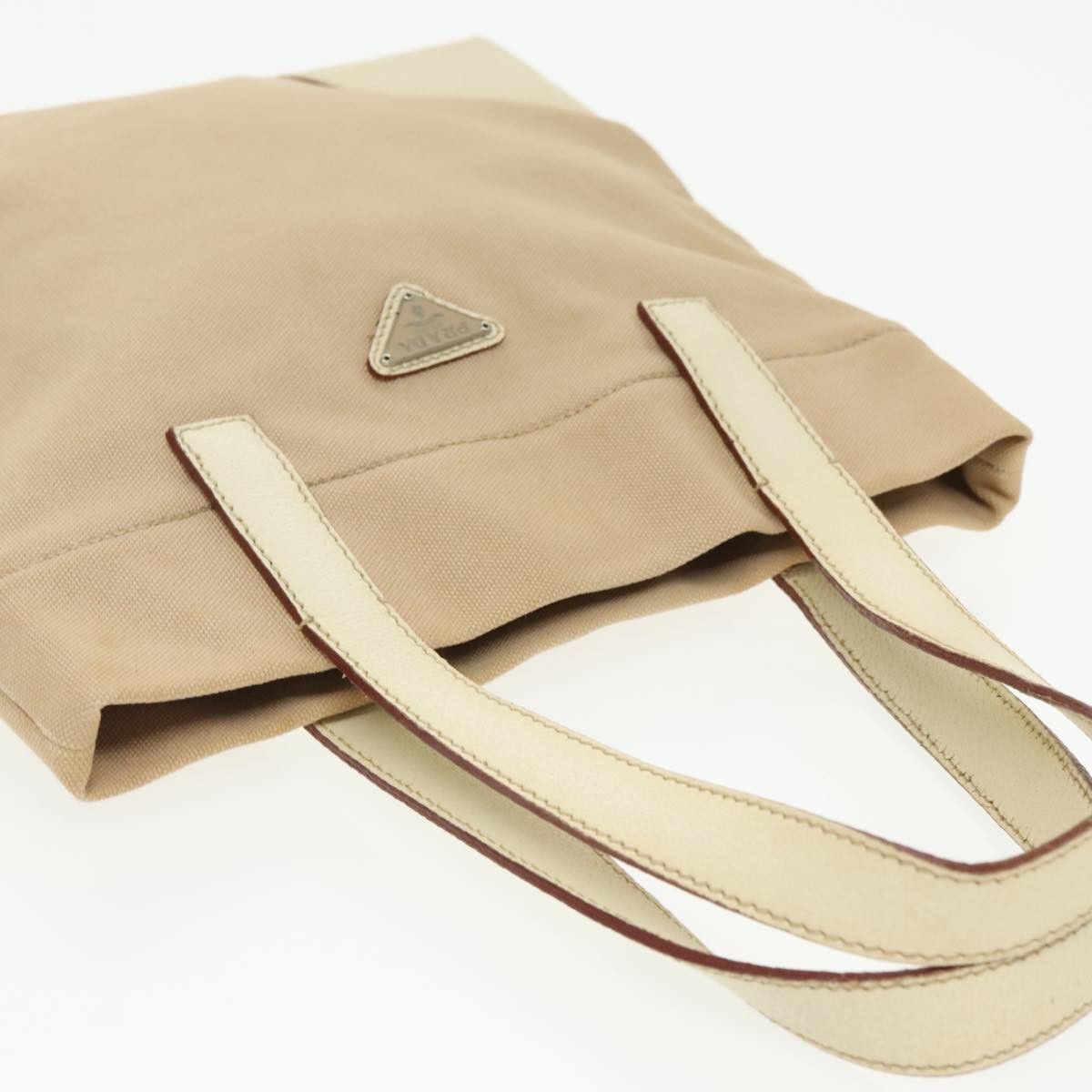Prada Beige Canvas Tote Bag (Pre-Owned) Size ONE SIZE - 14 Thumbnail