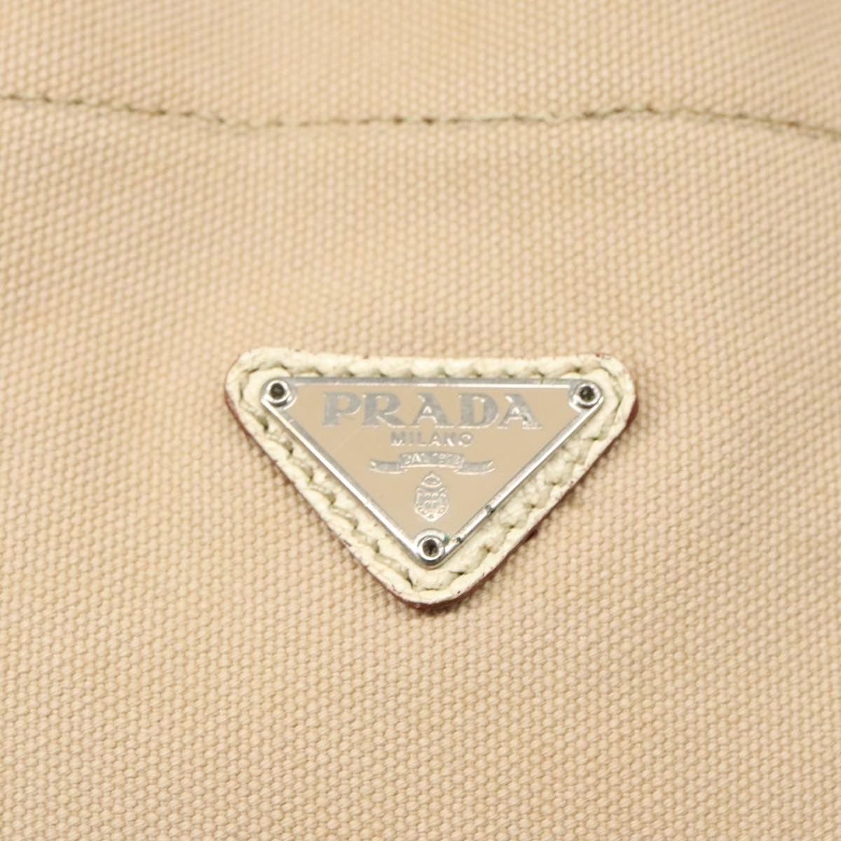 Prada Beige Canvas Tote Bag (Pre-Owned) Size ONE SIZE - 19 Thumbnail