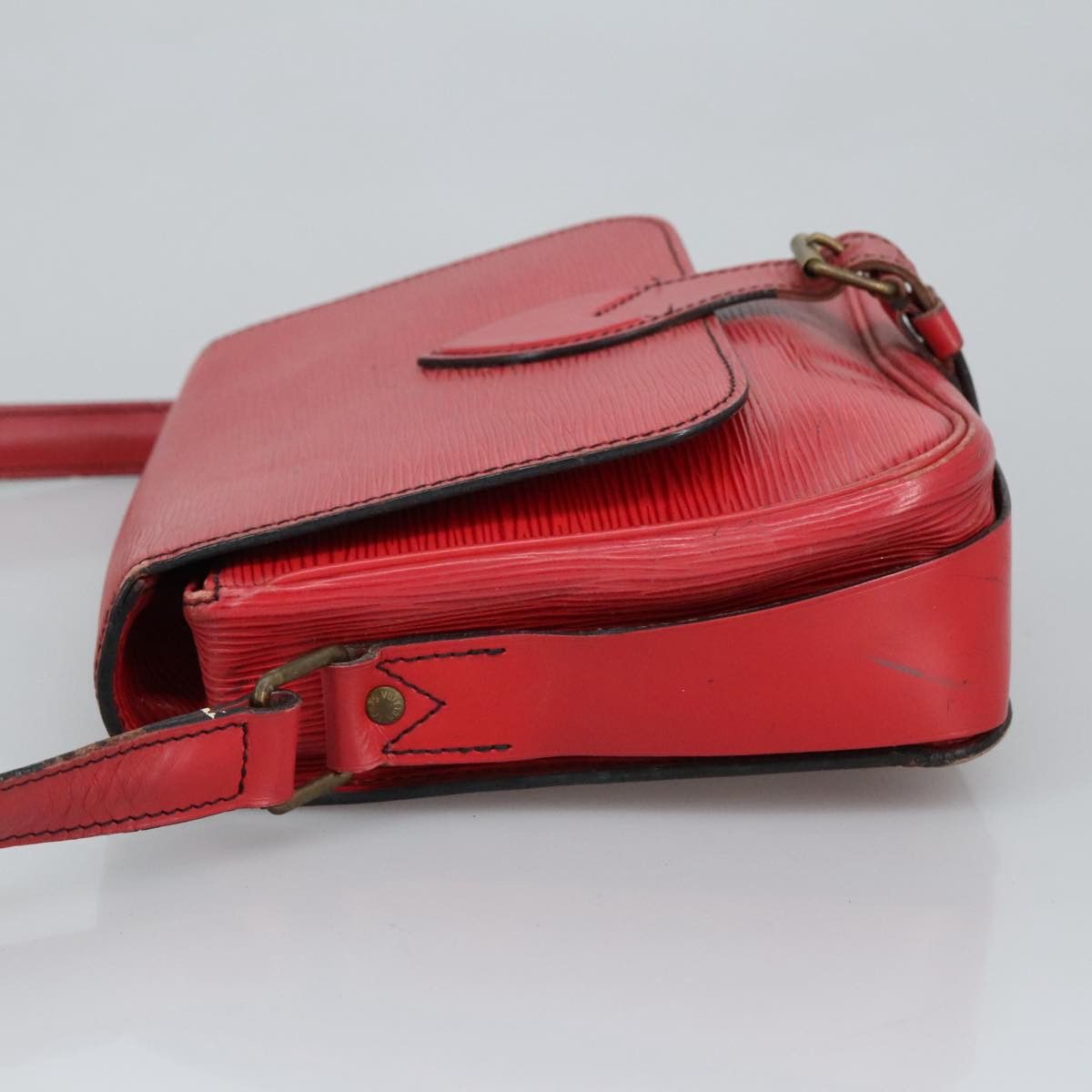Louis Vuitton Cartouchiere Red Leather Shoulder Bag (Pre-Owned) Size ONE SIZE - 4 Thumbnail