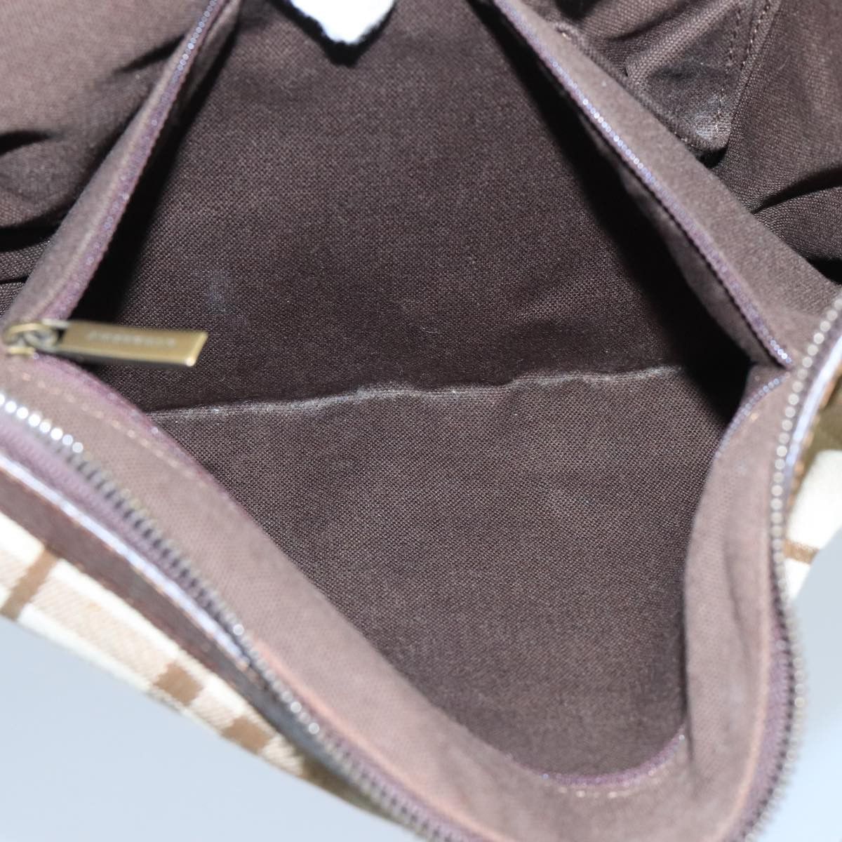 Burberry Nova Check Beige Canvas Shoulder Bag (Pre-Owned) Size ONE SIZE - 14 Thumbnail