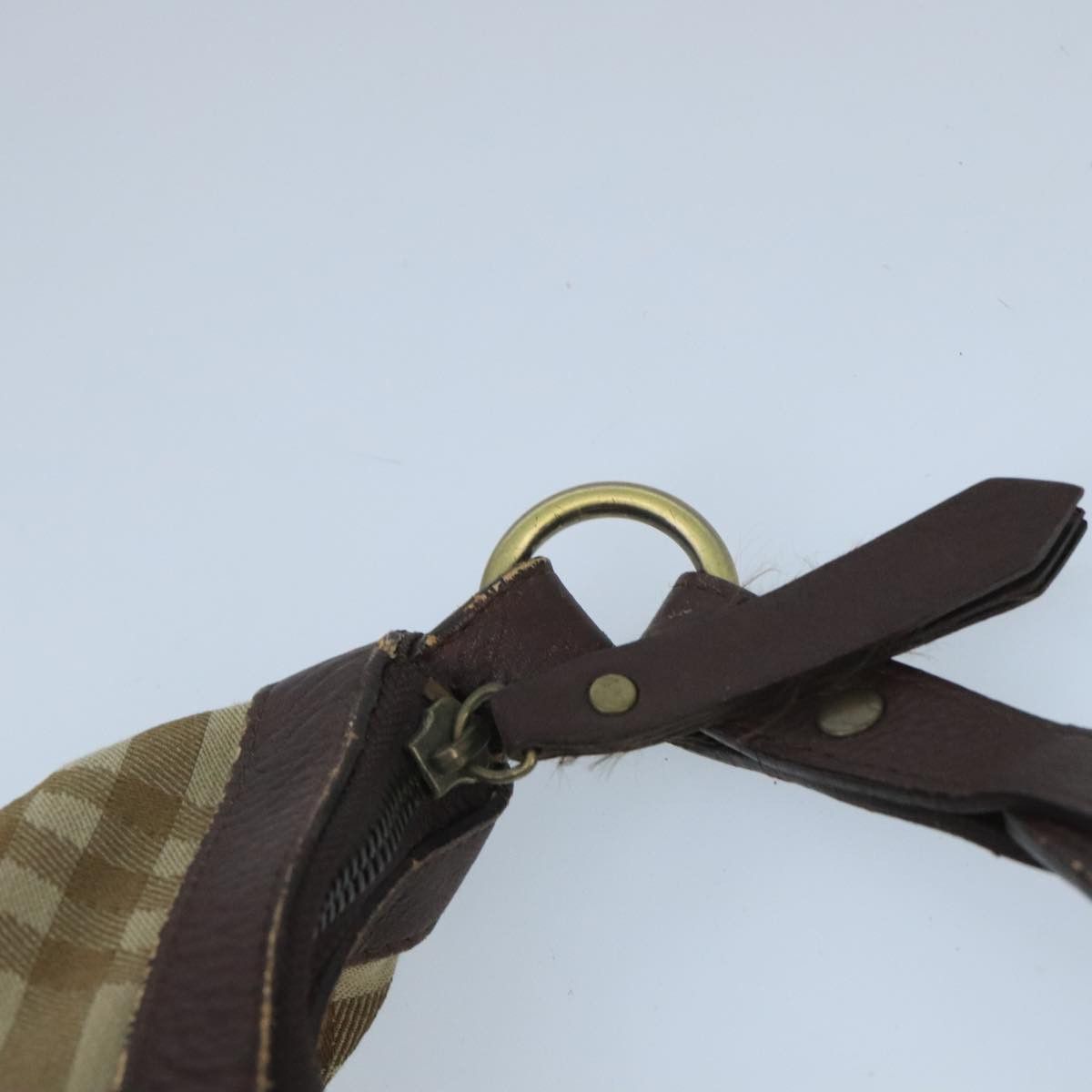 Burberry Nova Check Beige Canvas Shoulder Bag (Pre-Owned) Size ONE SIZE - 12 Thumbnail