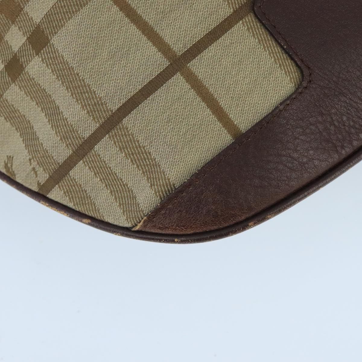 Burberry Nova Check Beige Canvas Shoulder Bag (Pre-Owned) Size ONE SIZE - 7 Thumbnail